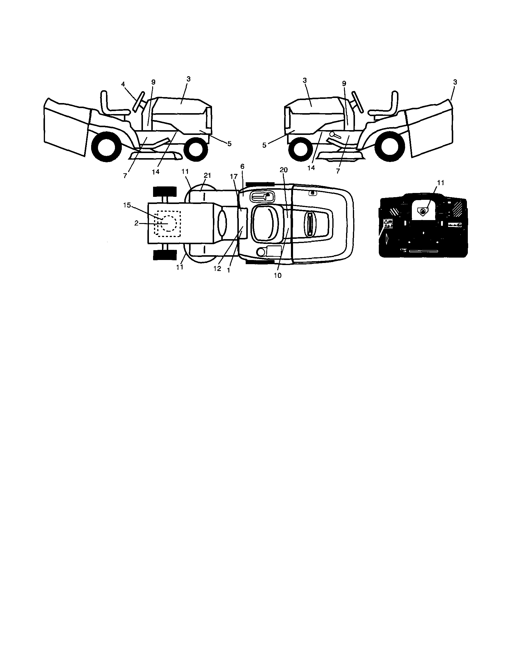 Craftsman 917253151 decals diagram