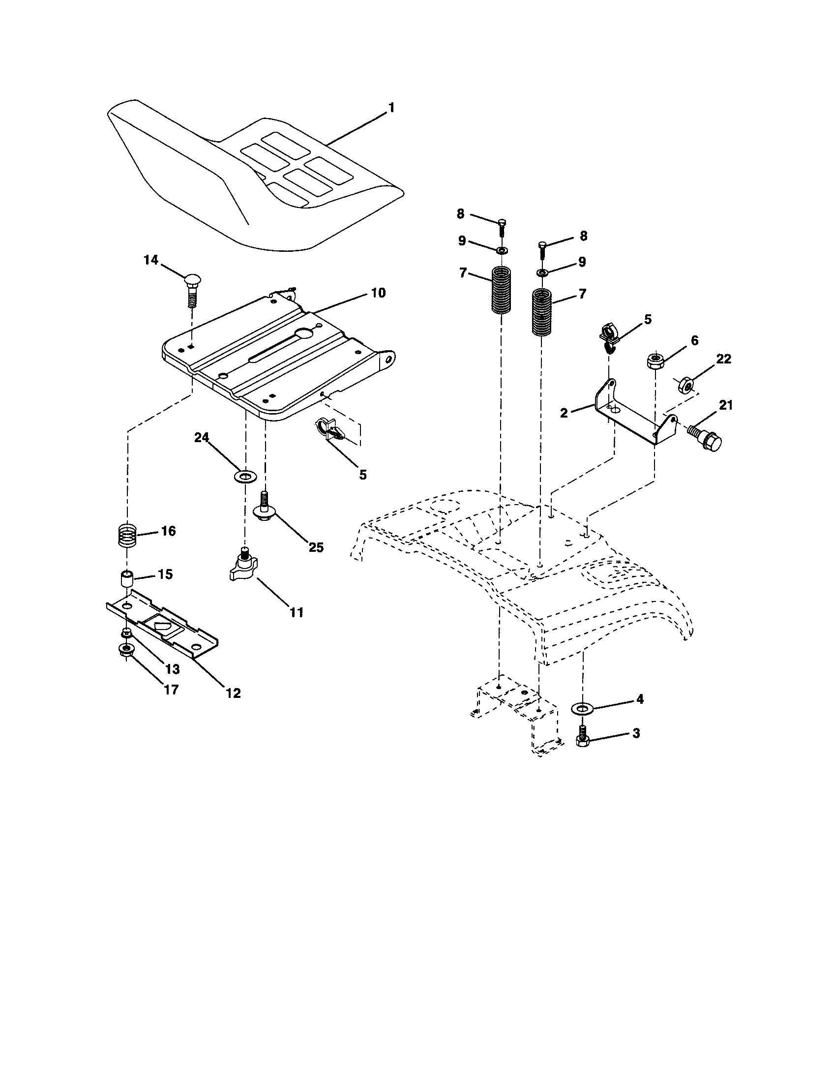 Craftsman 917253151 seat diagram