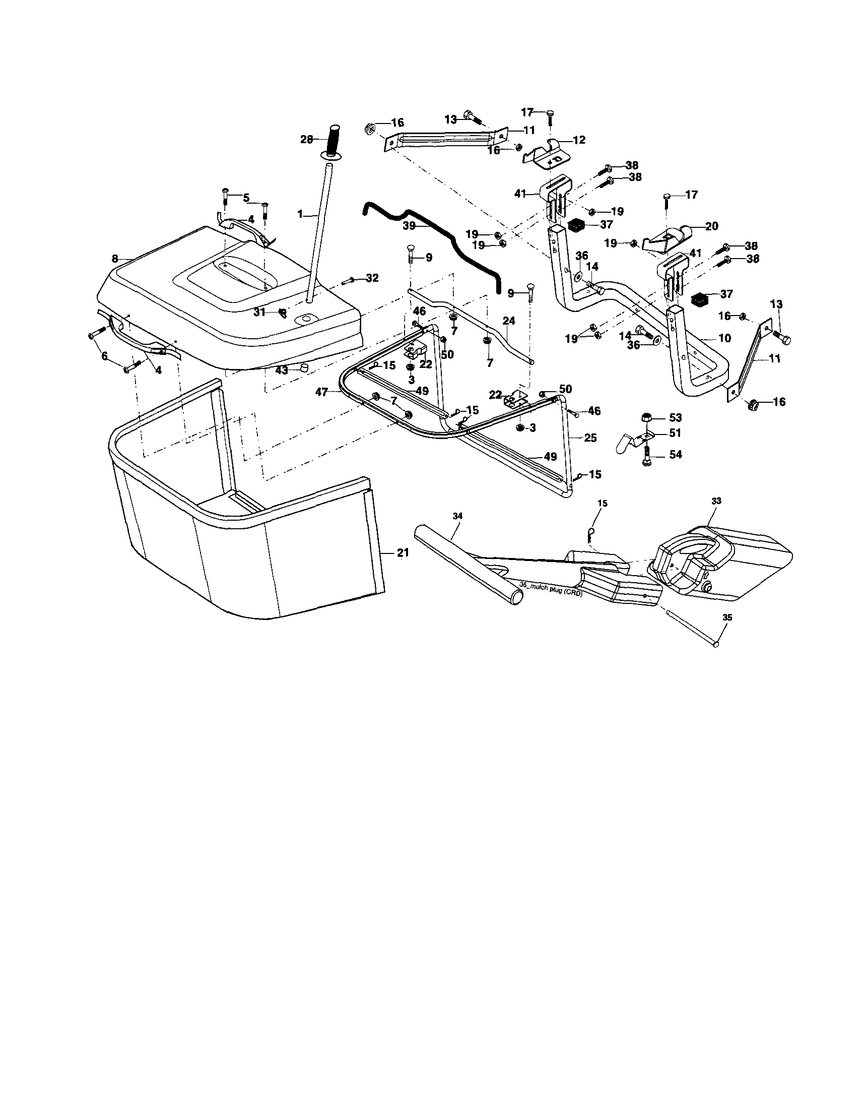 Craftsman 917253151 bagger diagram