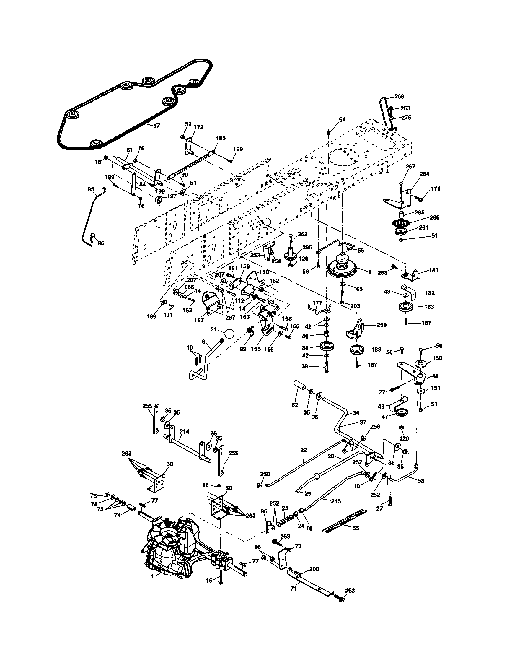 Craftsman 917253160 drive diagram