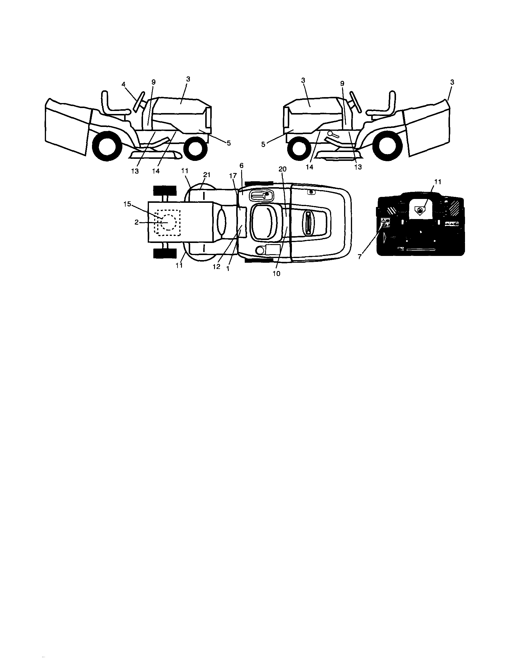 Craftsman 917253160 decals diagram