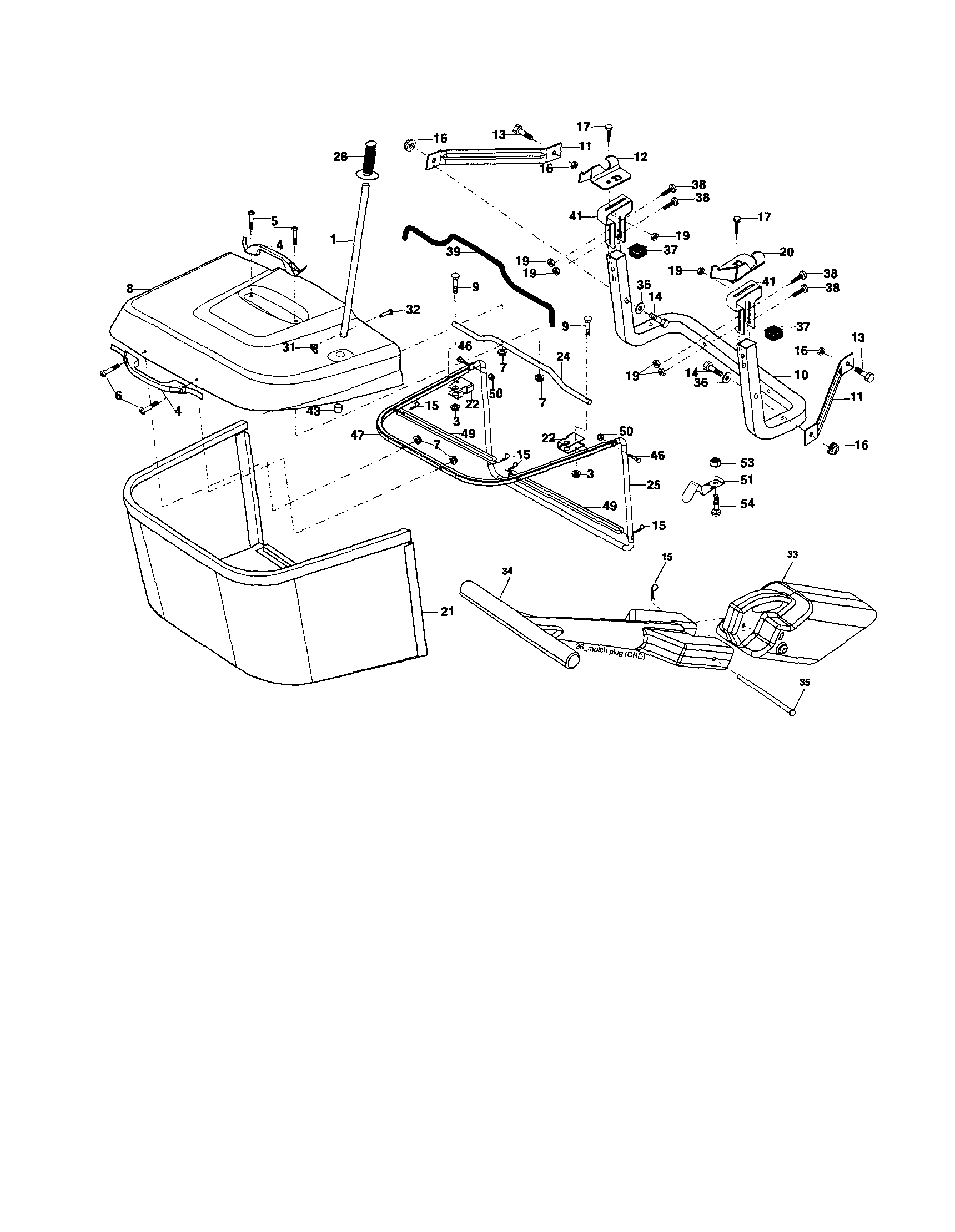 Craftsman 917253160 bagger diagram