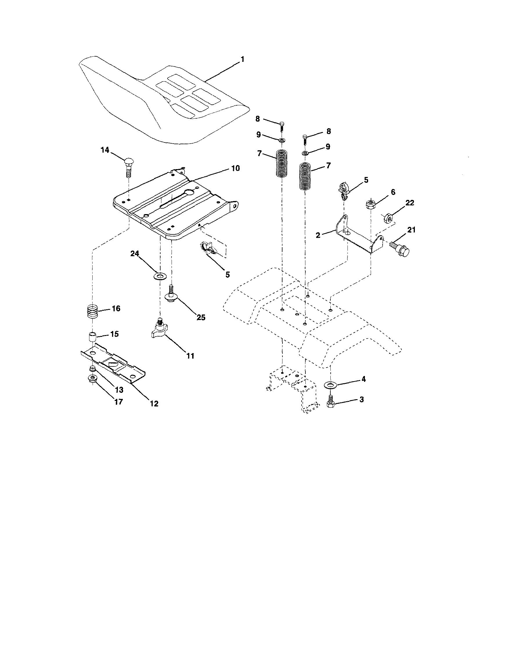 Craftsman 917253621 seat diagram