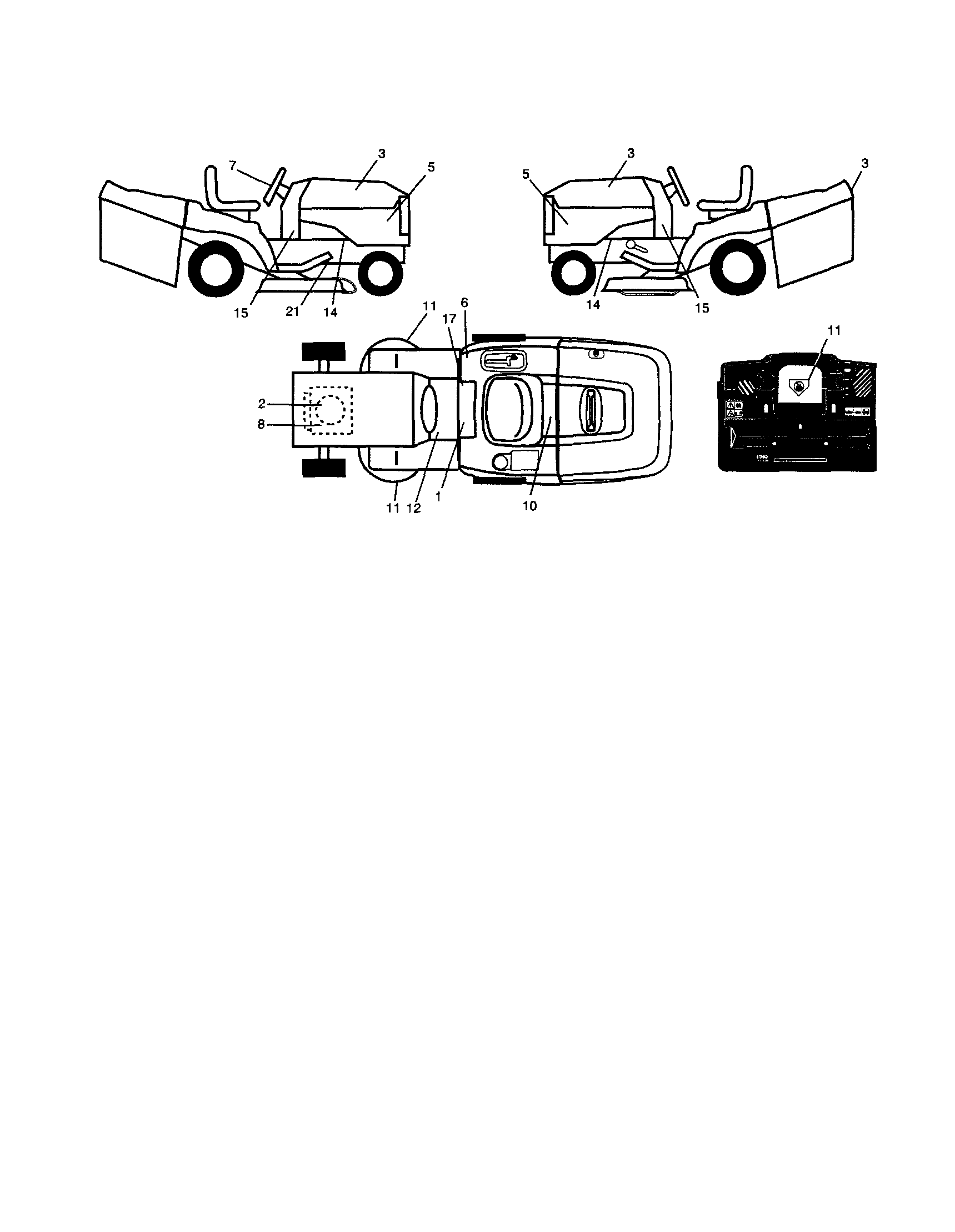 Craftsman 917253750 decals diagram