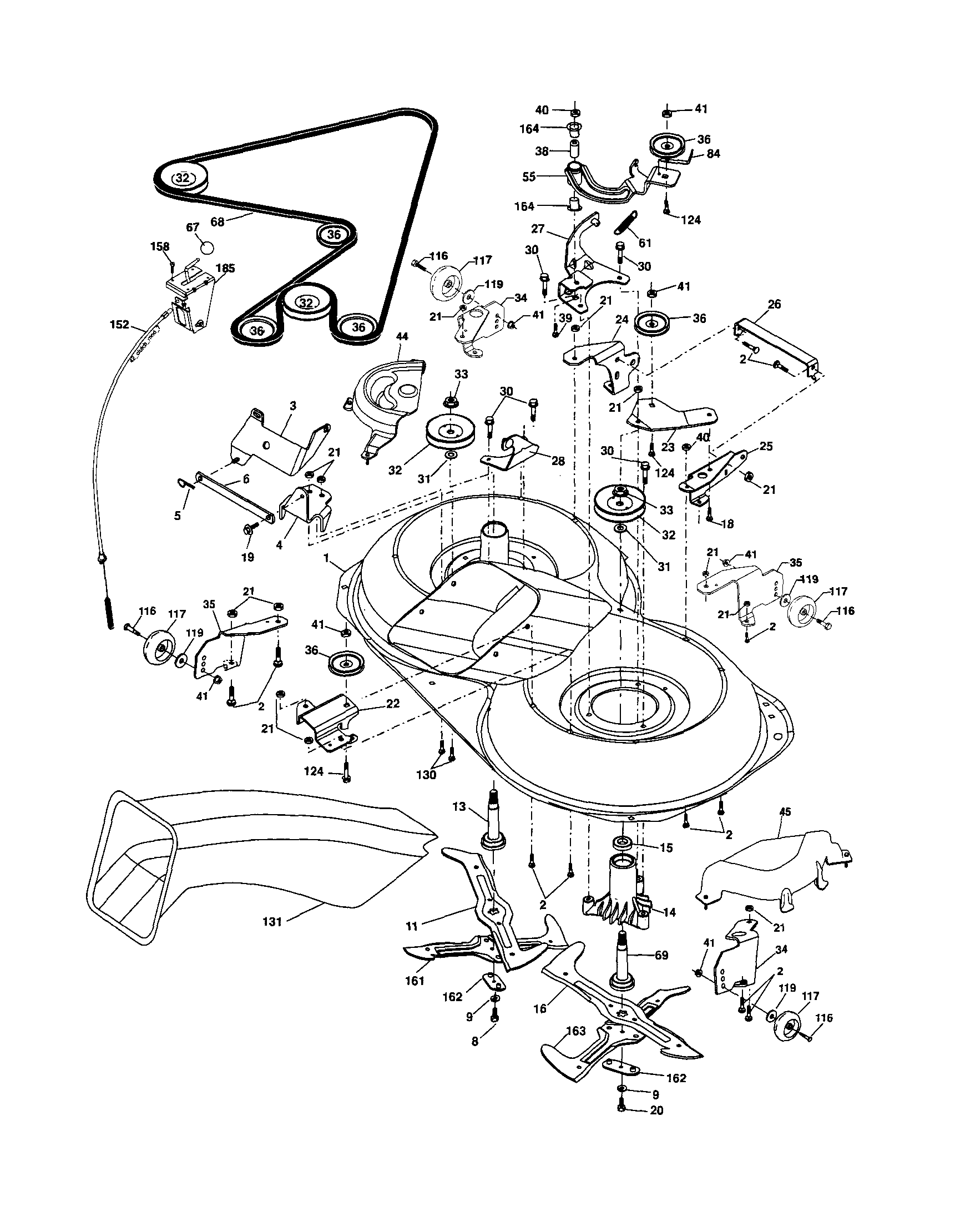 Craftsman 917253750 mower diagram