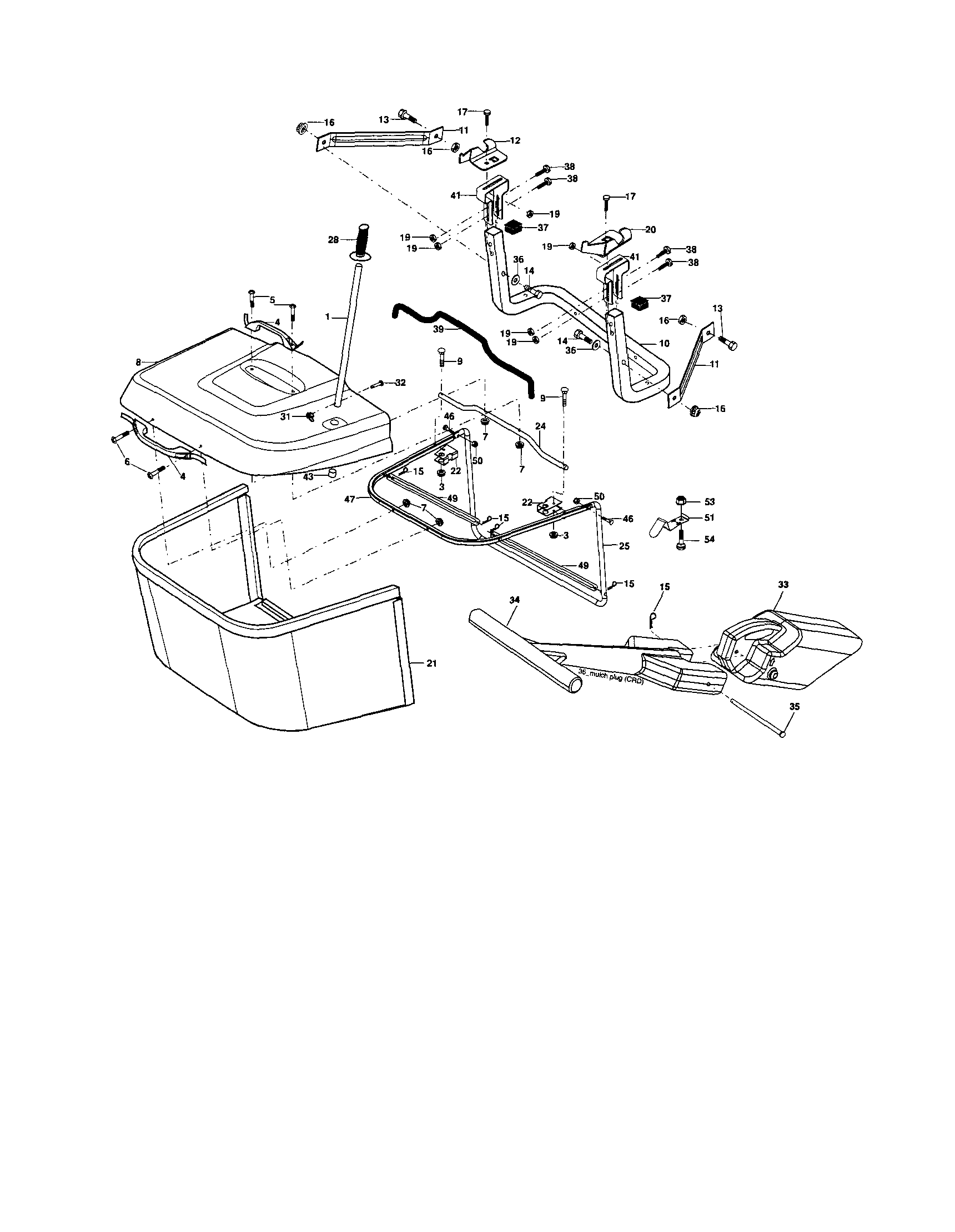 Craftsman 917253800 bagger diagram