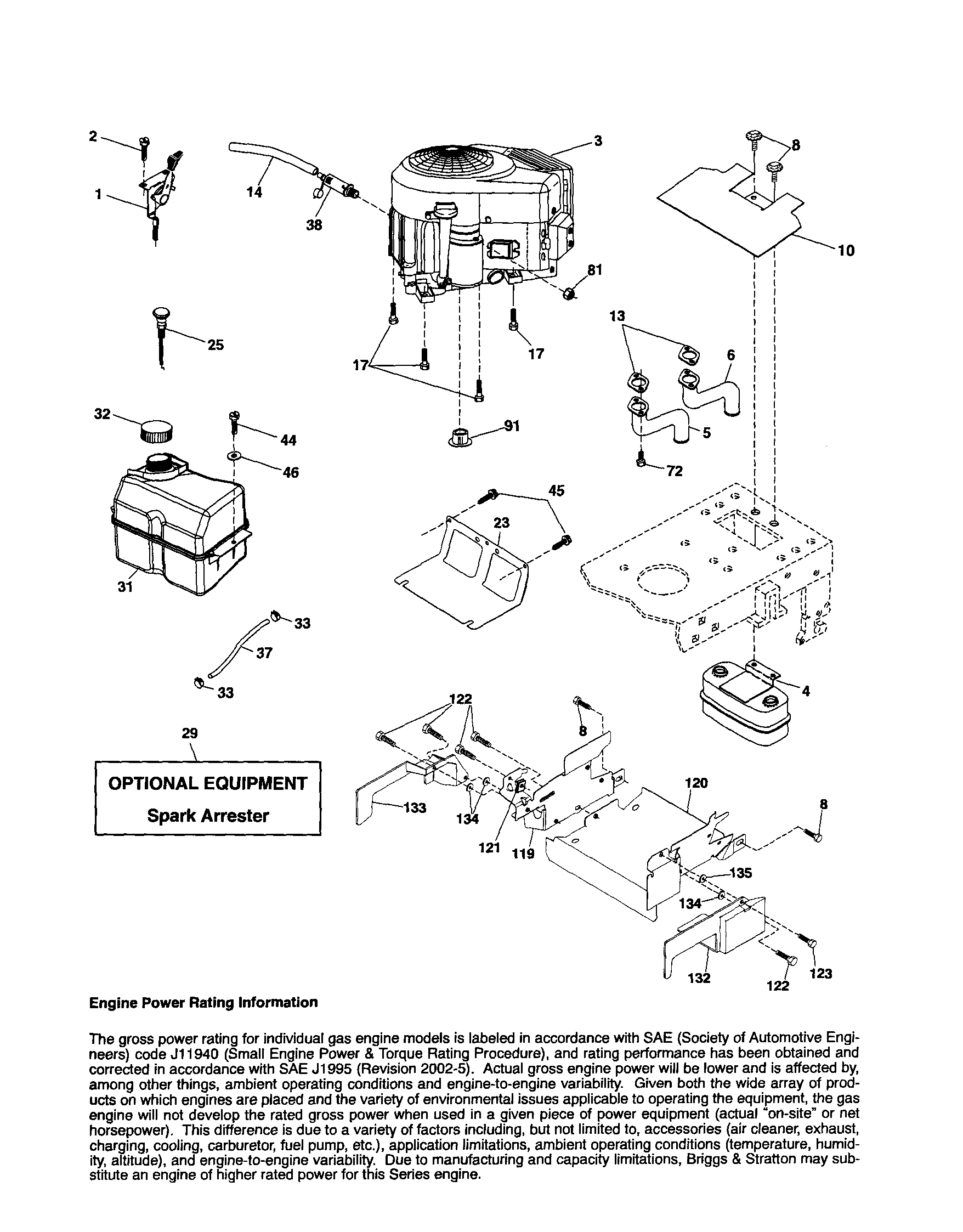 Craftsman 917254090 engine diagram