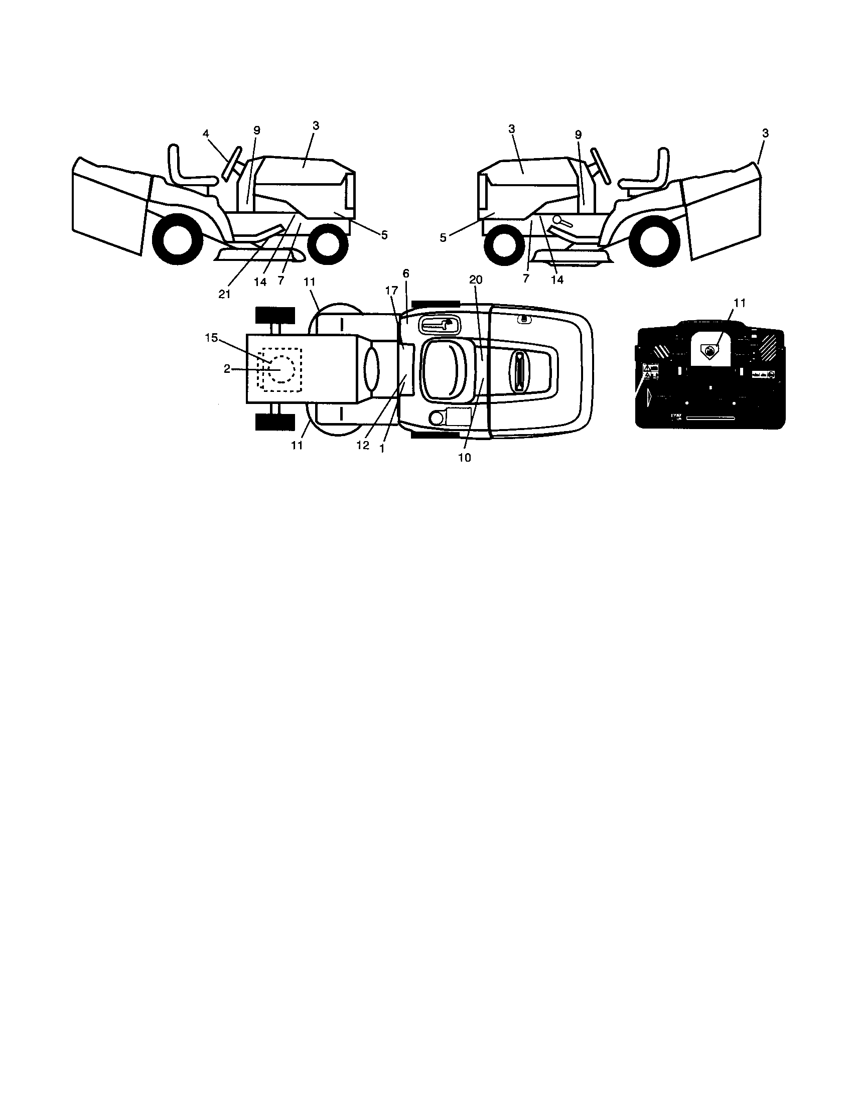 Craftsman 917254090 decals diagram