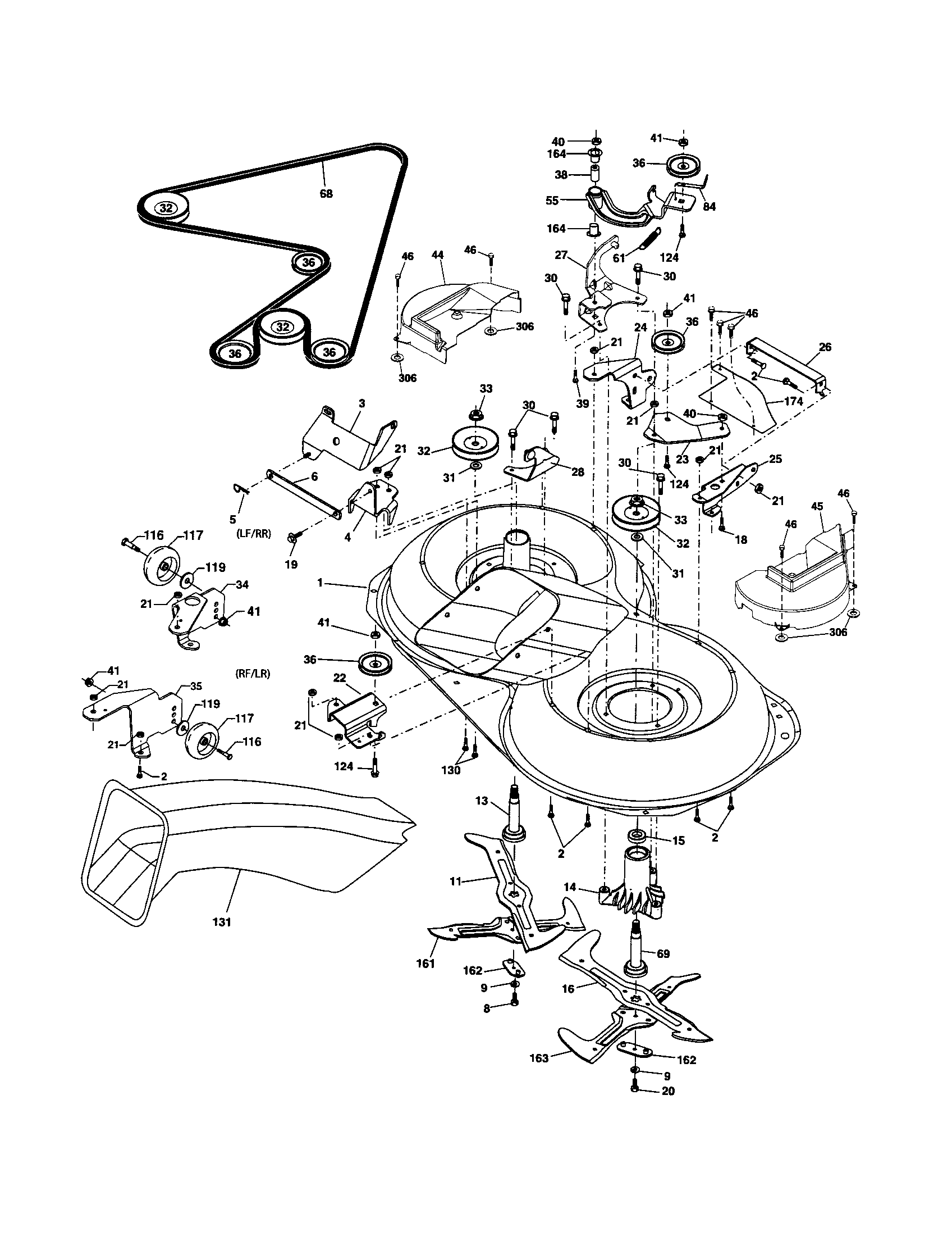 Craftsman 917254090 mower diagram