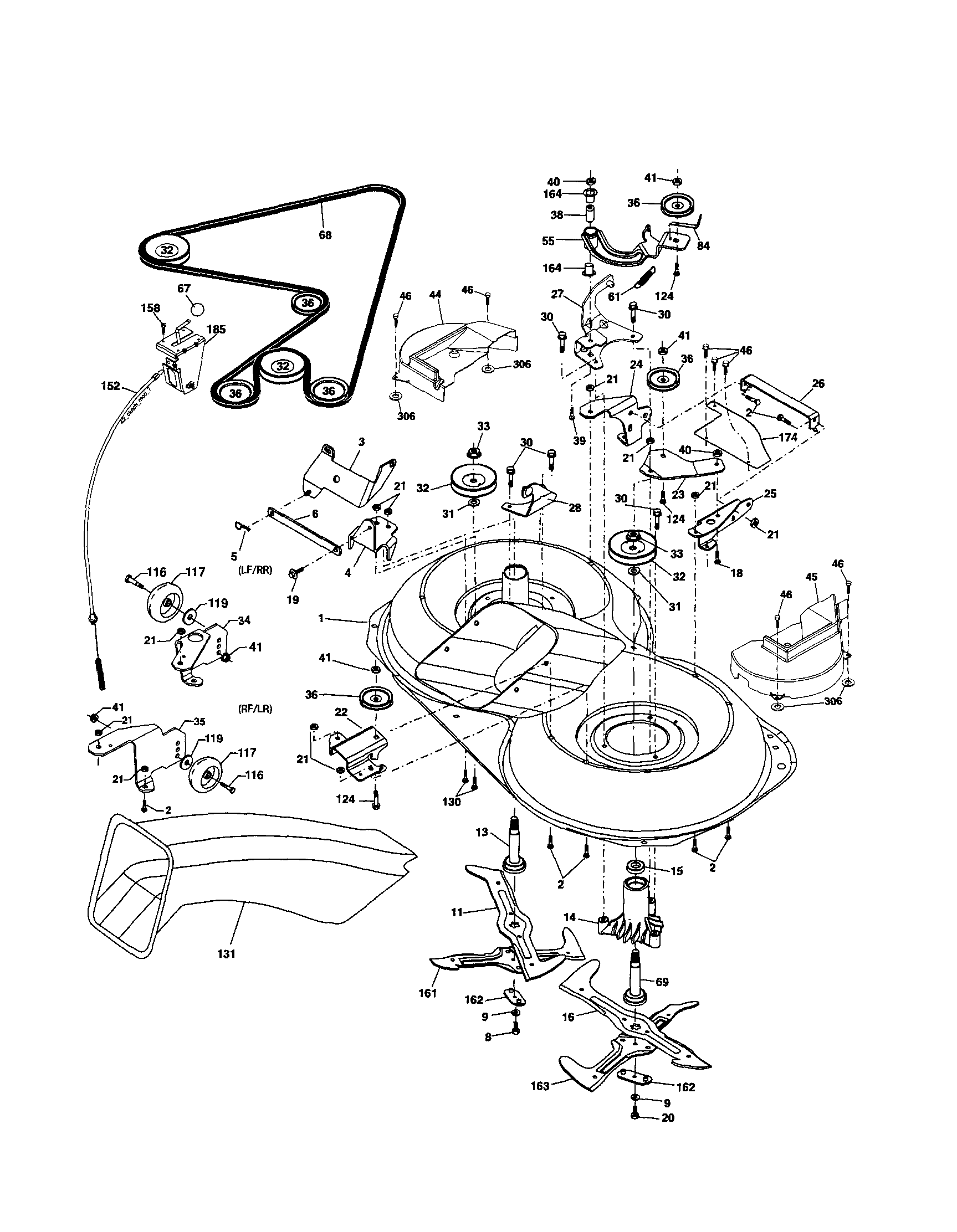 Craftsman 917254120 mower diagram