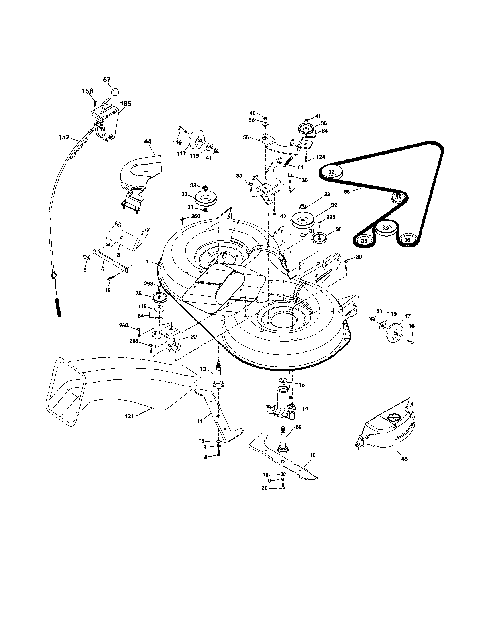 Craftsman 917254121 mower diagram