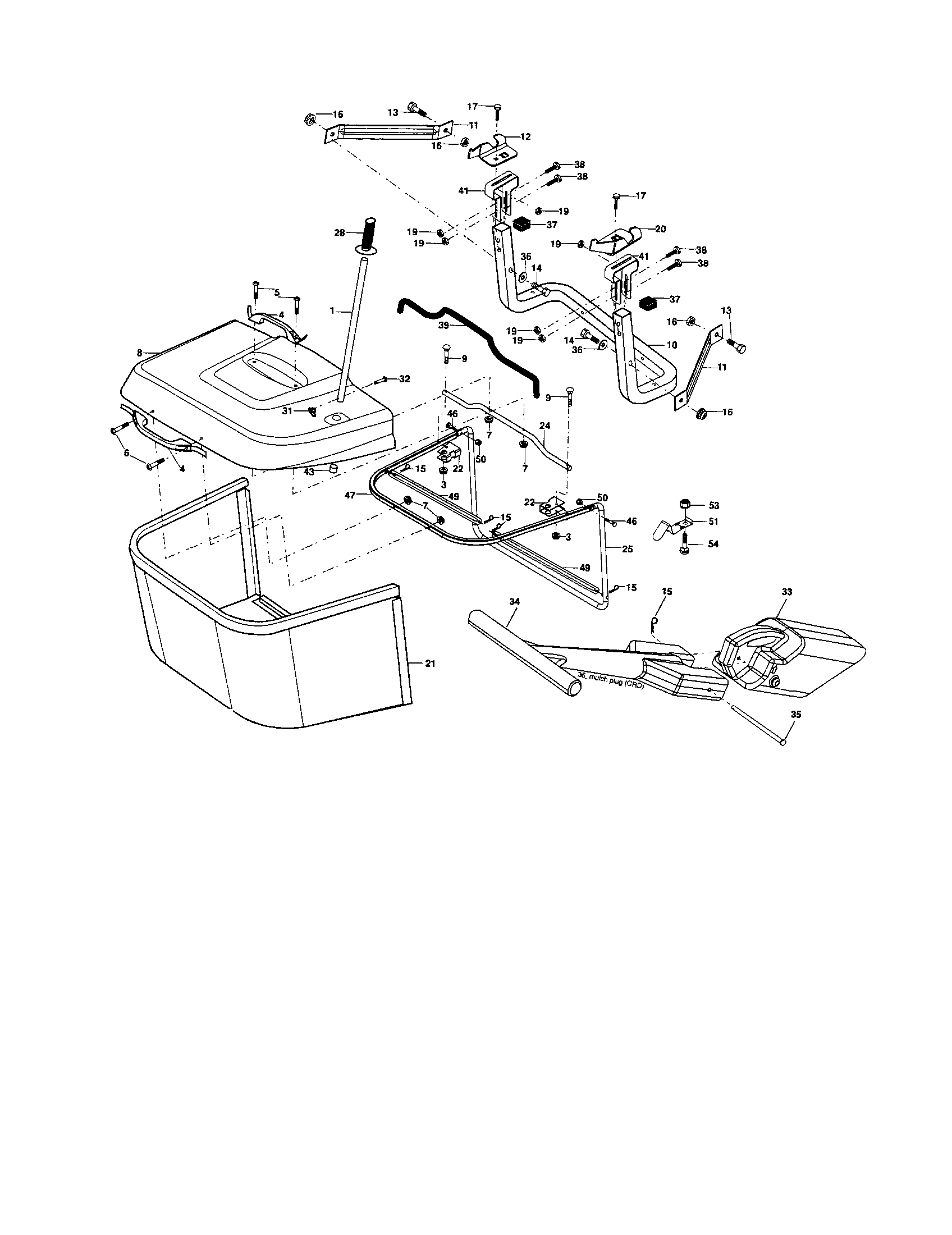Craftsman 917254121 bagger diagram