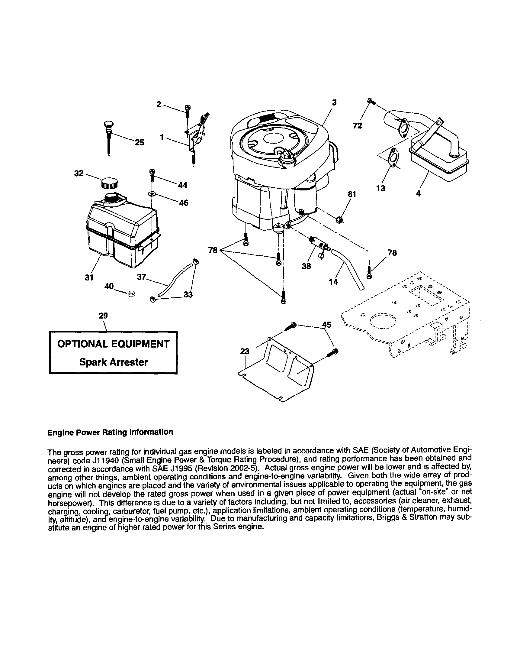 Craftsman 917254150 engine diagram