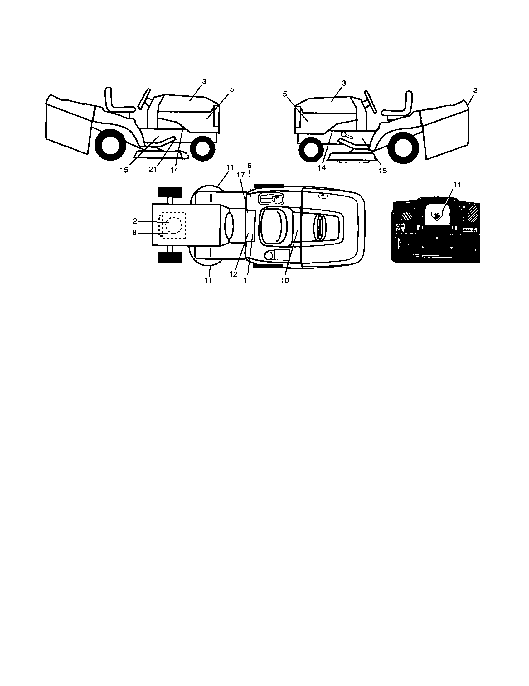 Craftsman 917254150 decals diagram