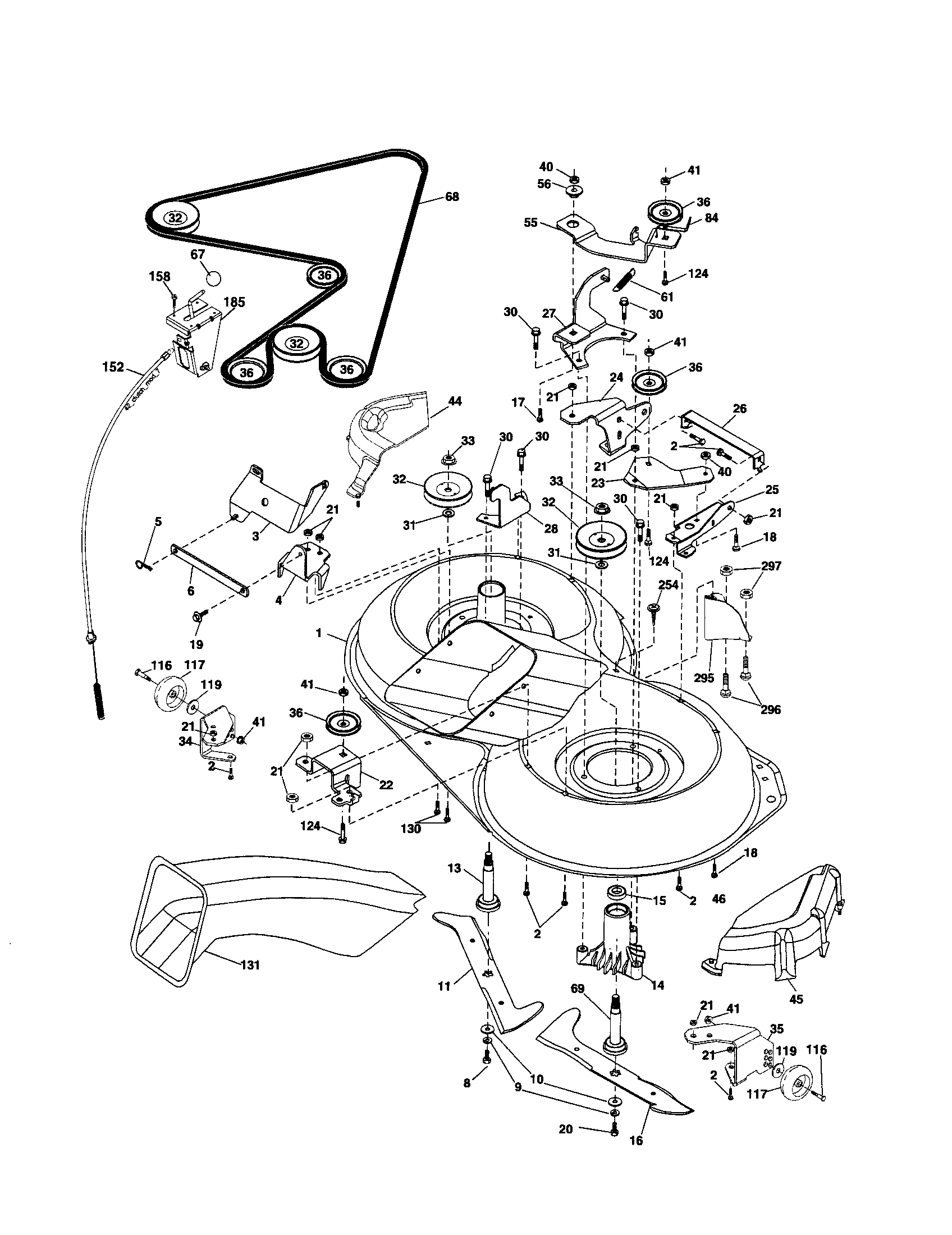 Craftsman 917254150 mower diagram