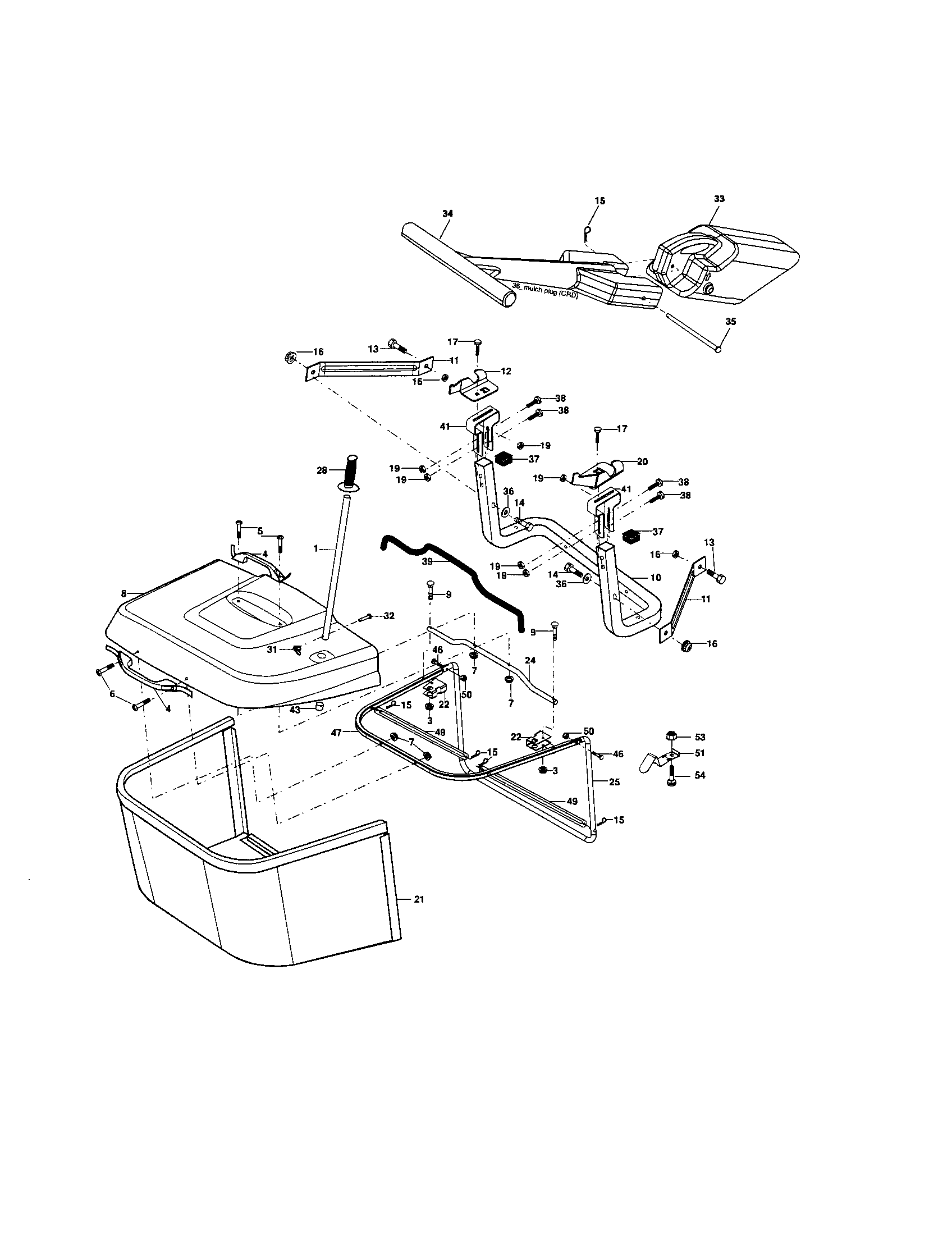 Craftsman 917254150 bagger diagram