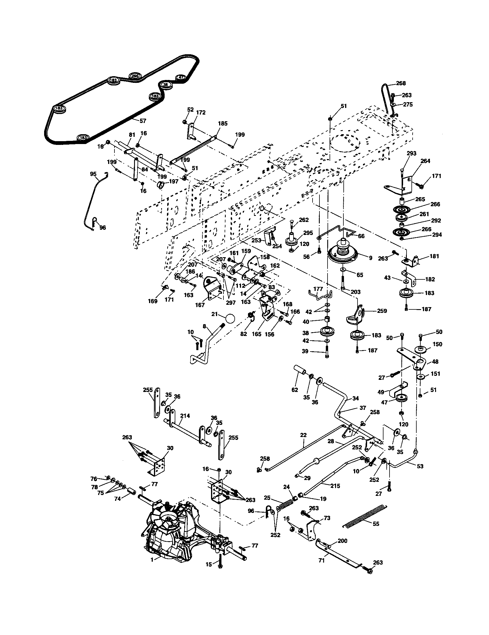 Craftsman 917254160 drive diagram