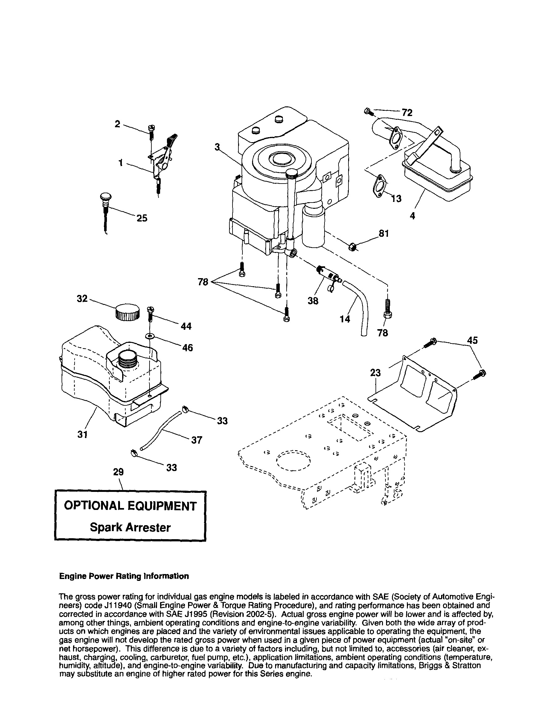 Craftsman 917254160 engine diagram