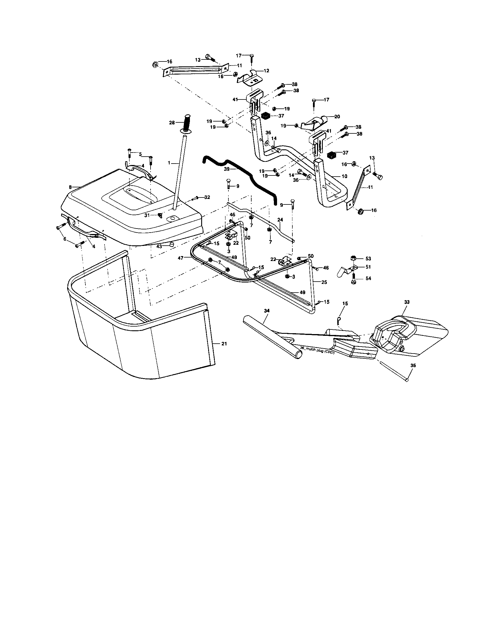 Craftsman 917254170 bagger diagram