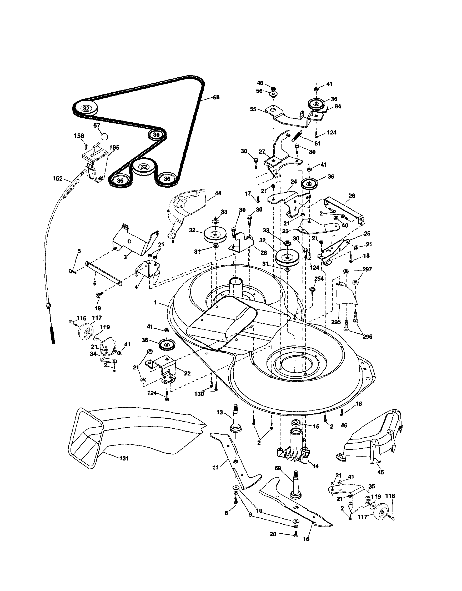 Craftsman 917254200 mower diagram