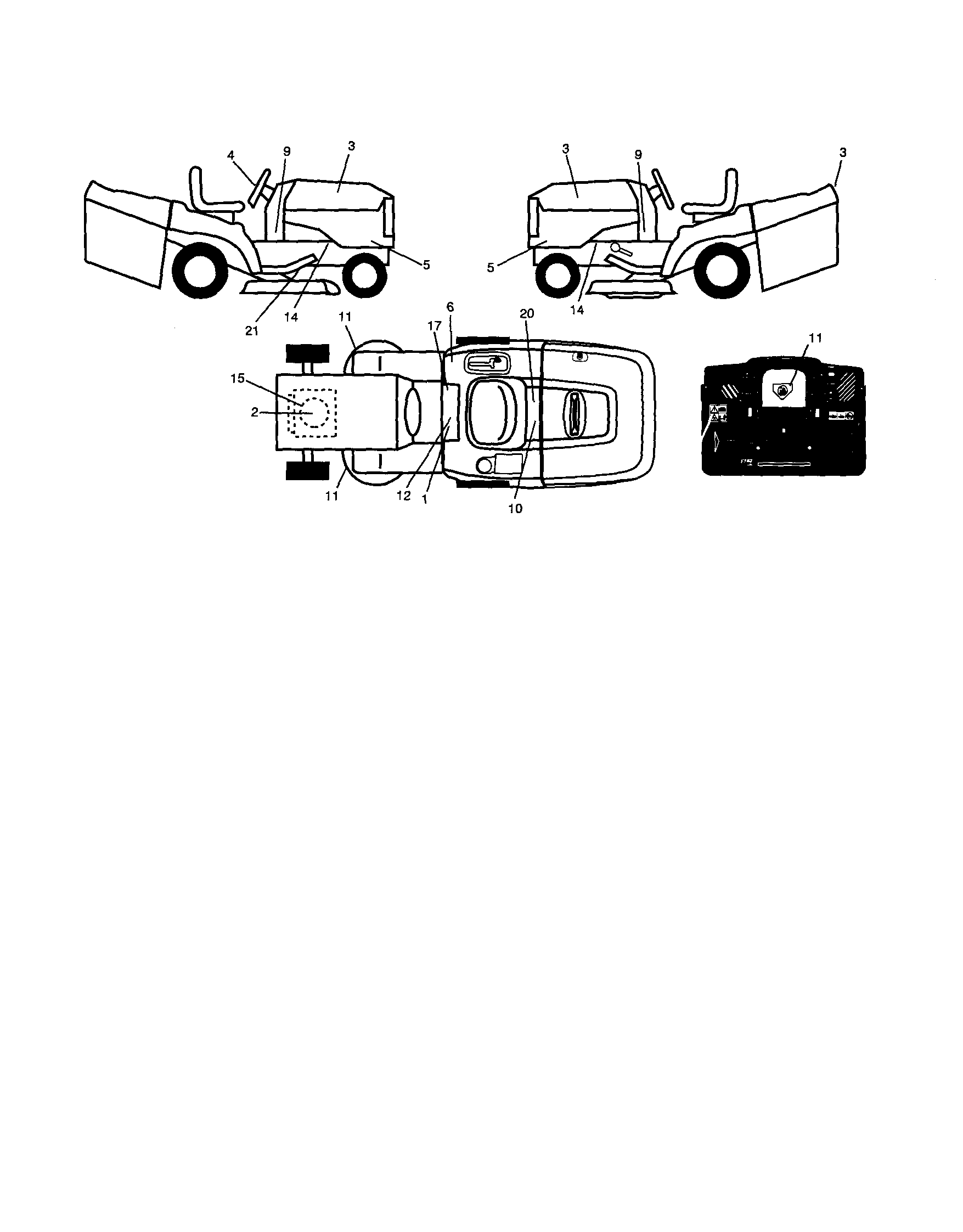 Craftsman 917254210 decals diagram
