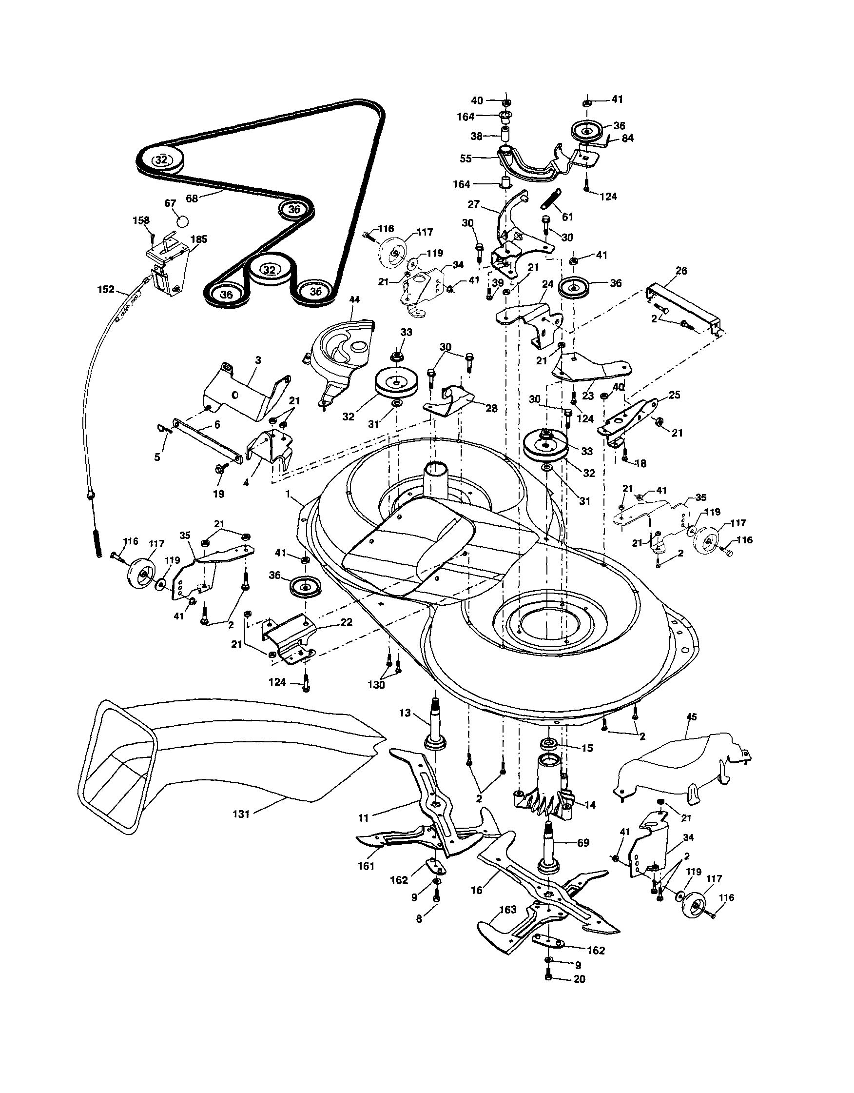 Craftsman 917254210 mower diagram