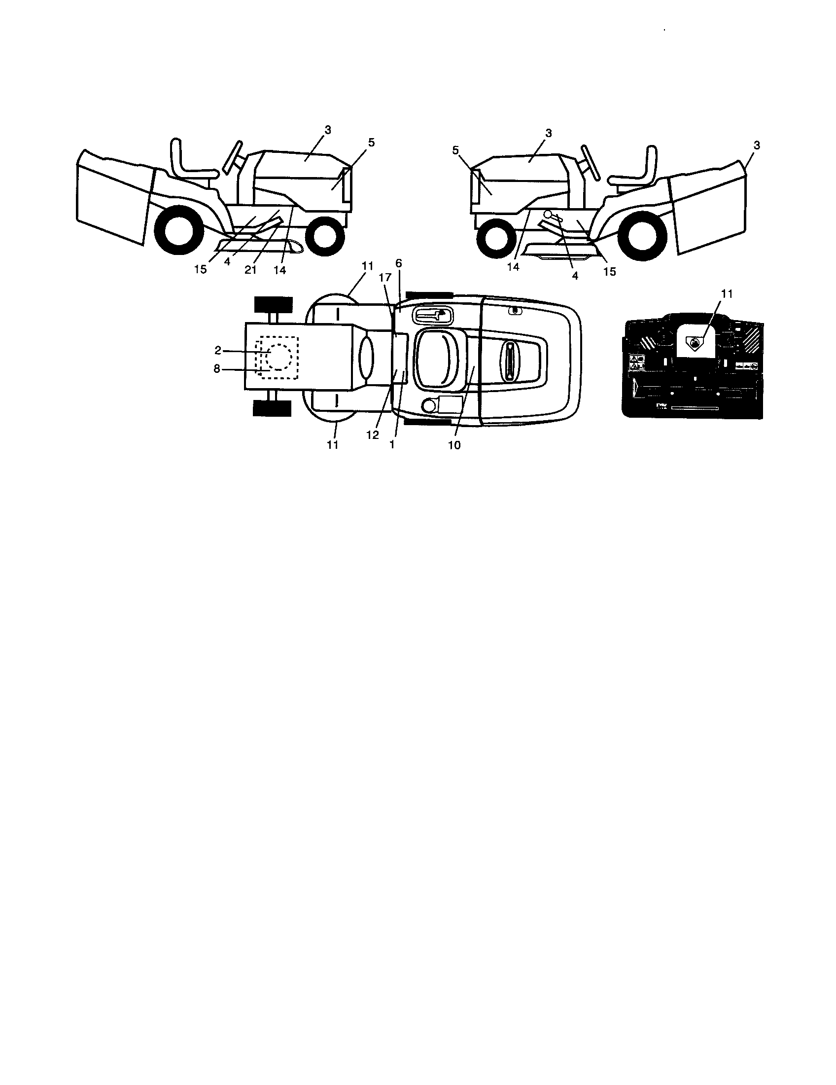 Craftsman 917254290 decals diagram