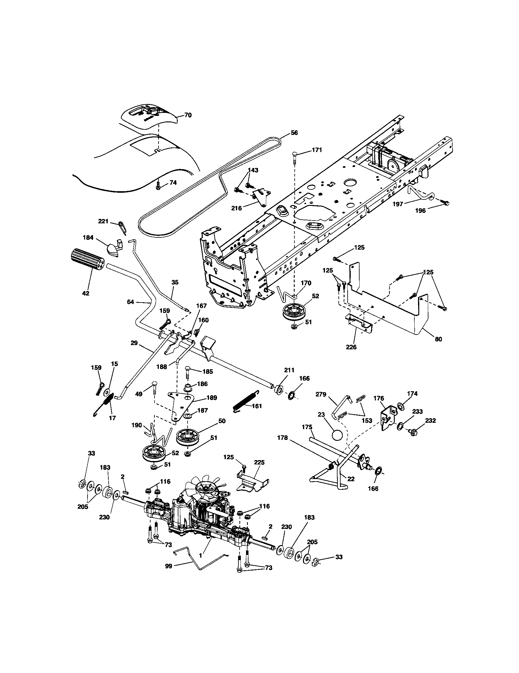 Craftsman 917254870 ground drive diagram