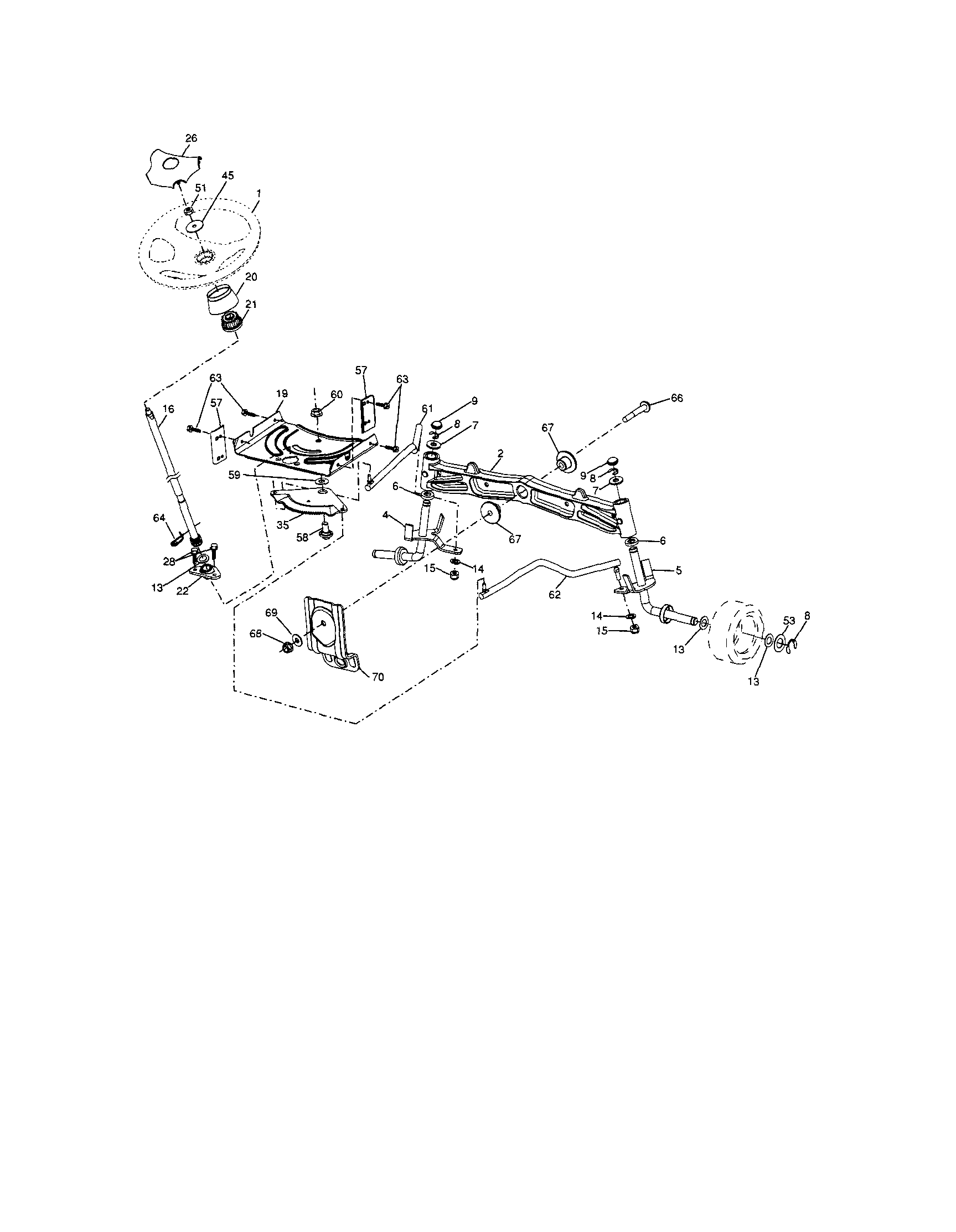 Craftsman 917286710 steering diagram