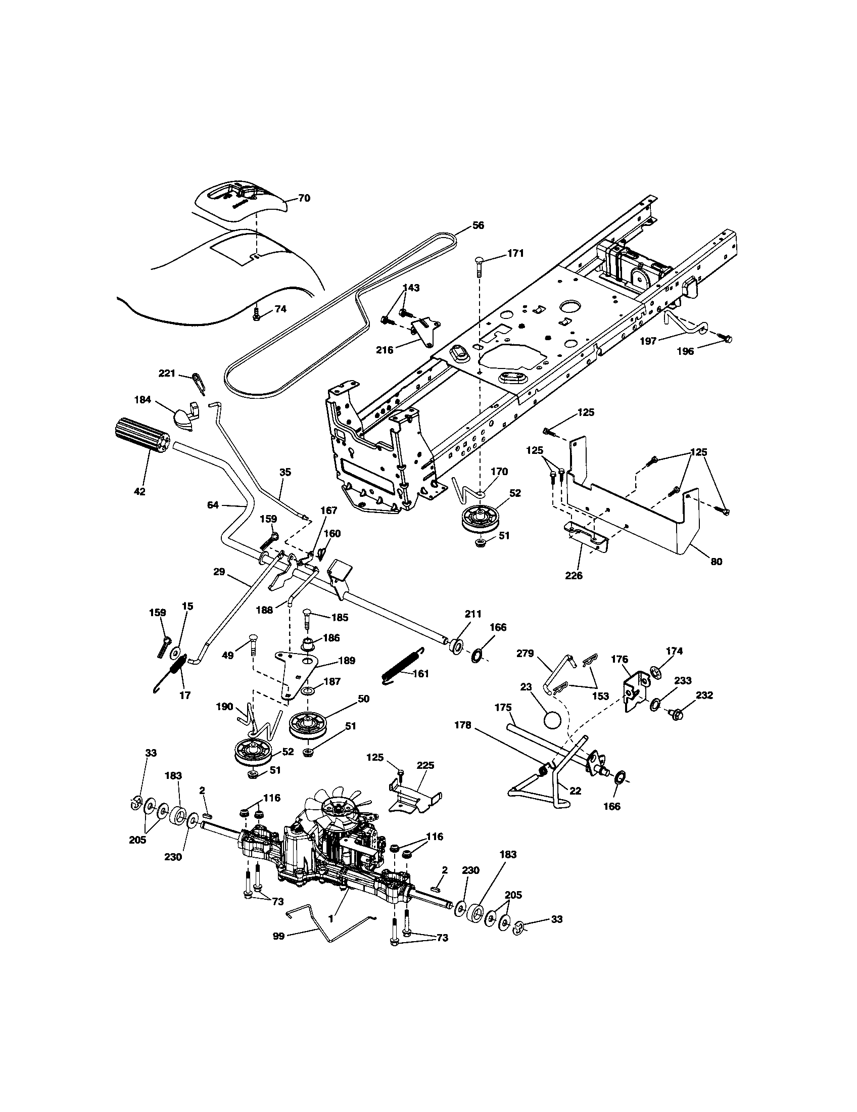 Craftsman 917289700 ground drive diagram