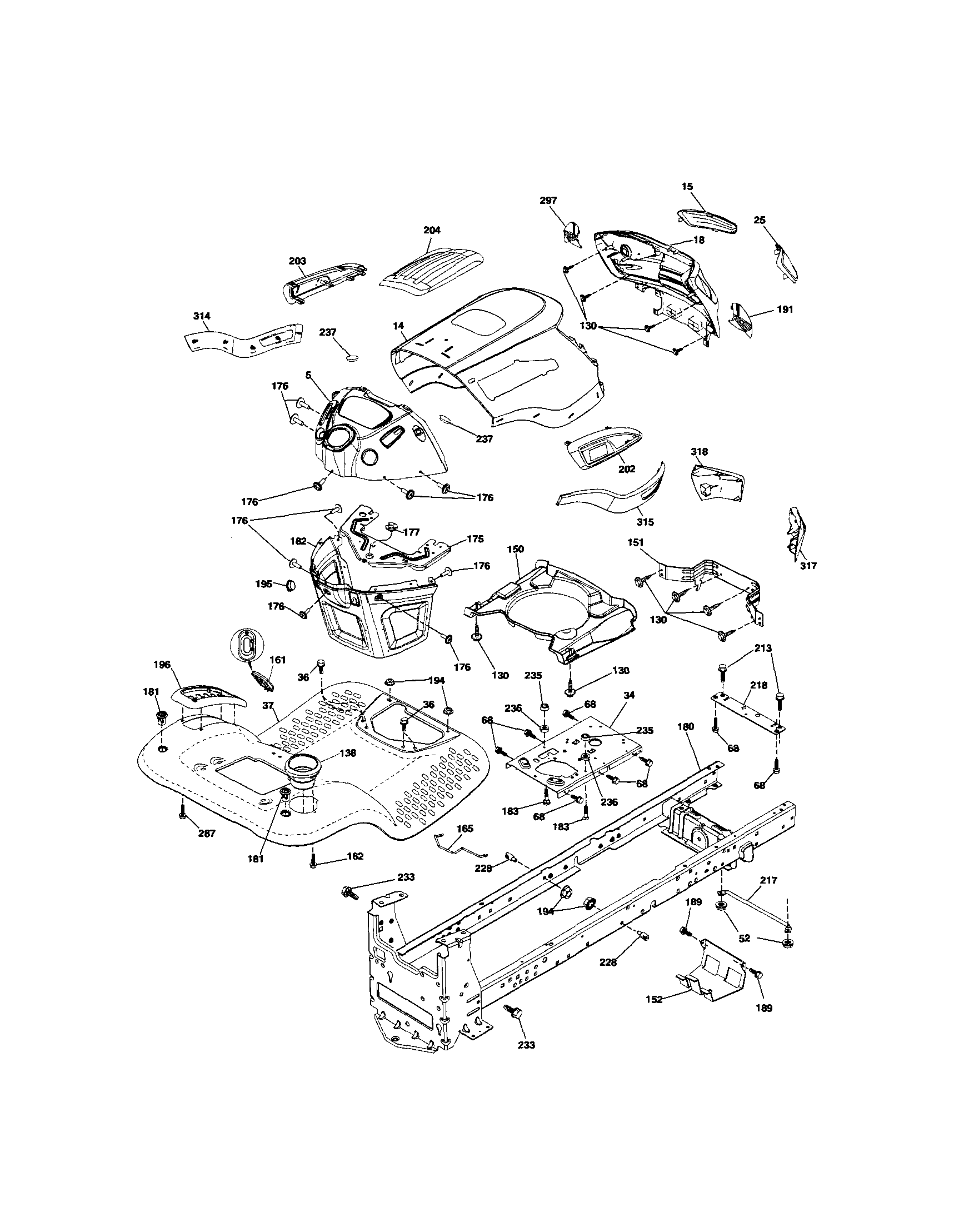 Craftsman 917289720 chassis diagram