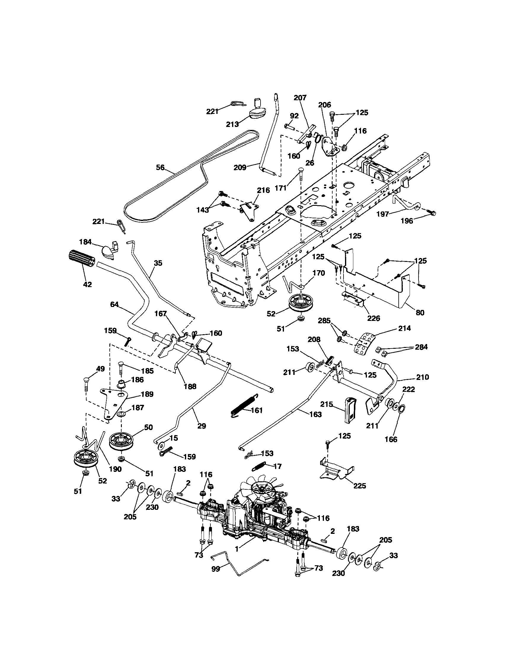 Craftsman 917289720 ground drive diagram