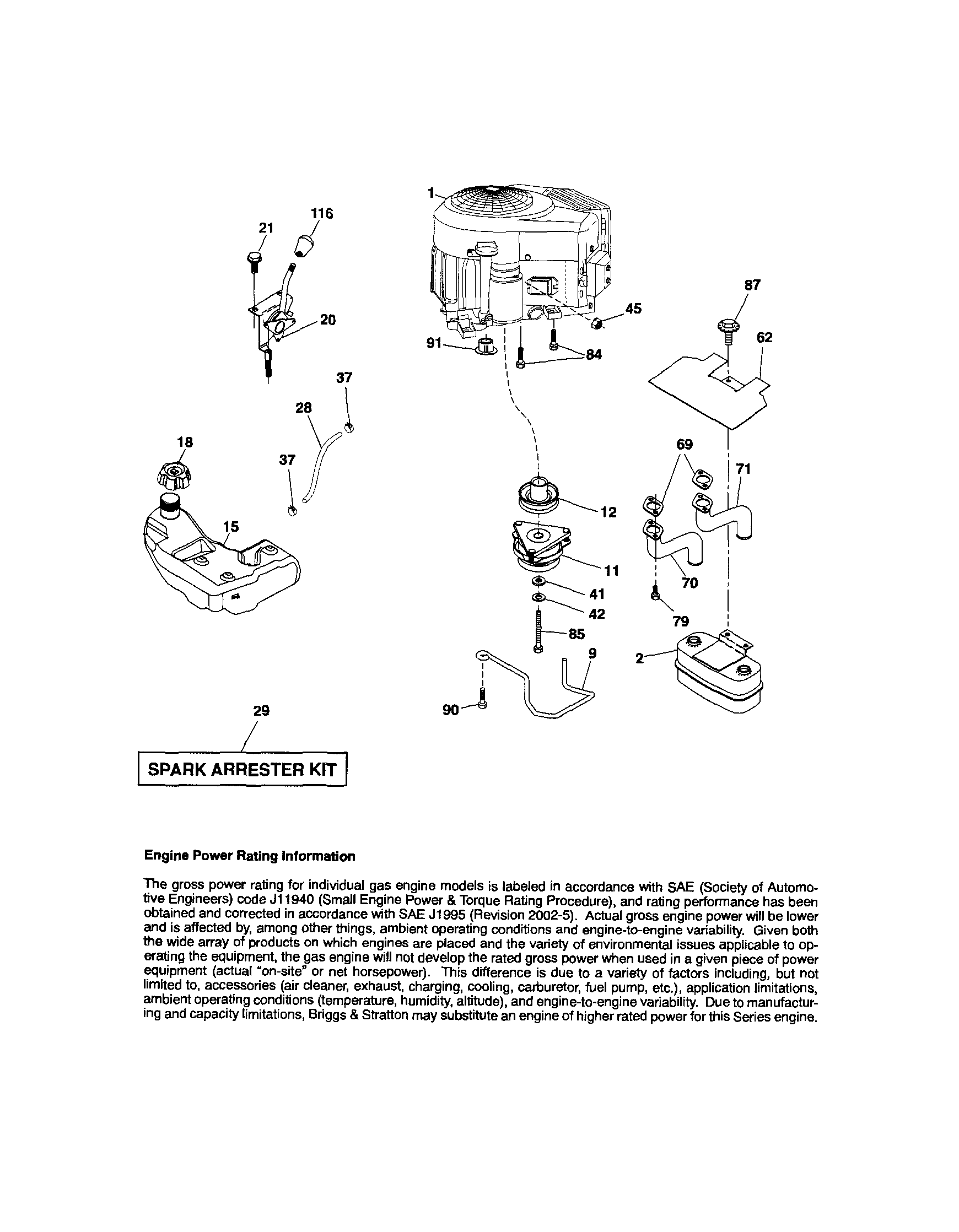 Craftsman 917289720 engine diagram