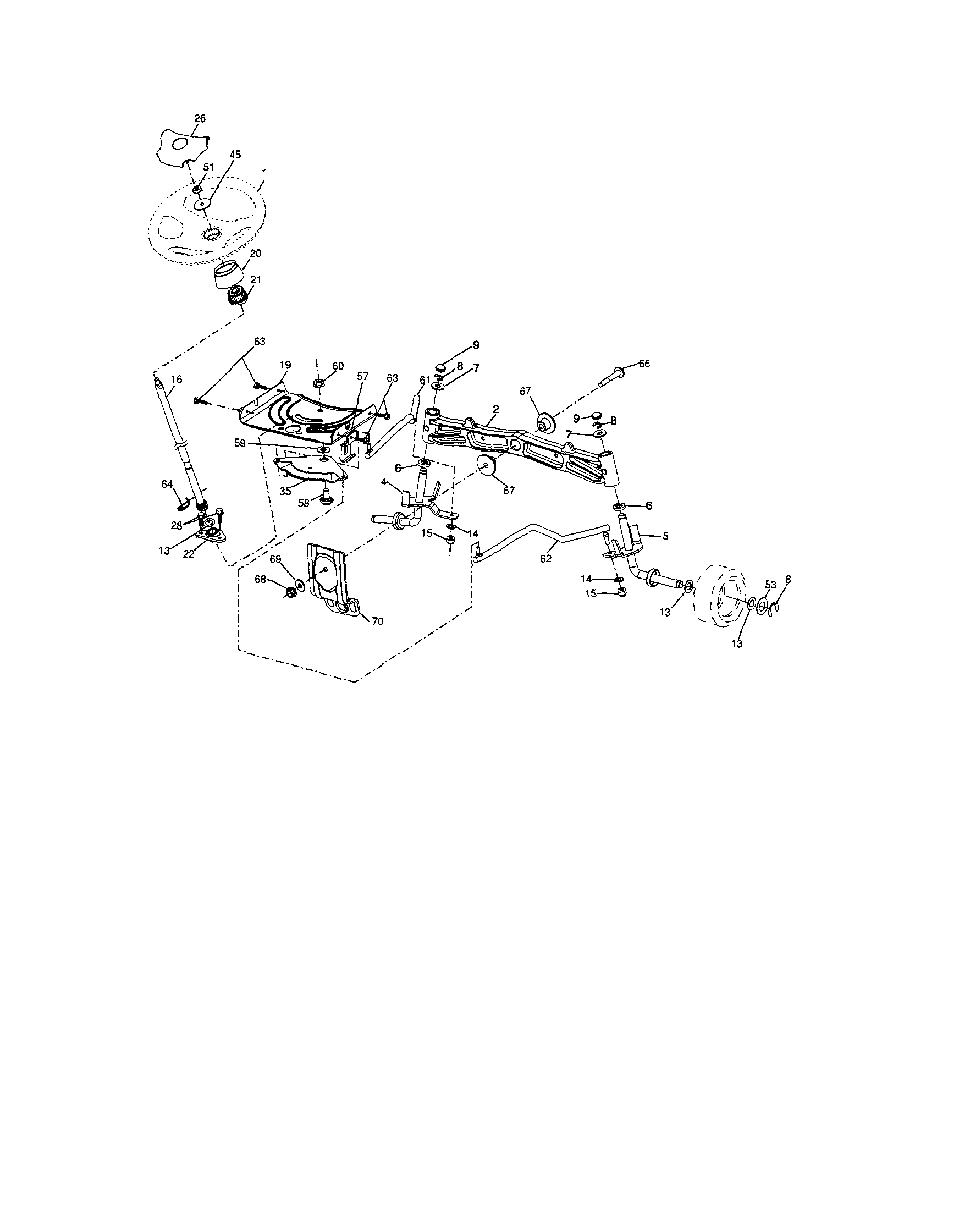 Craftsman 917289720 steering diagram