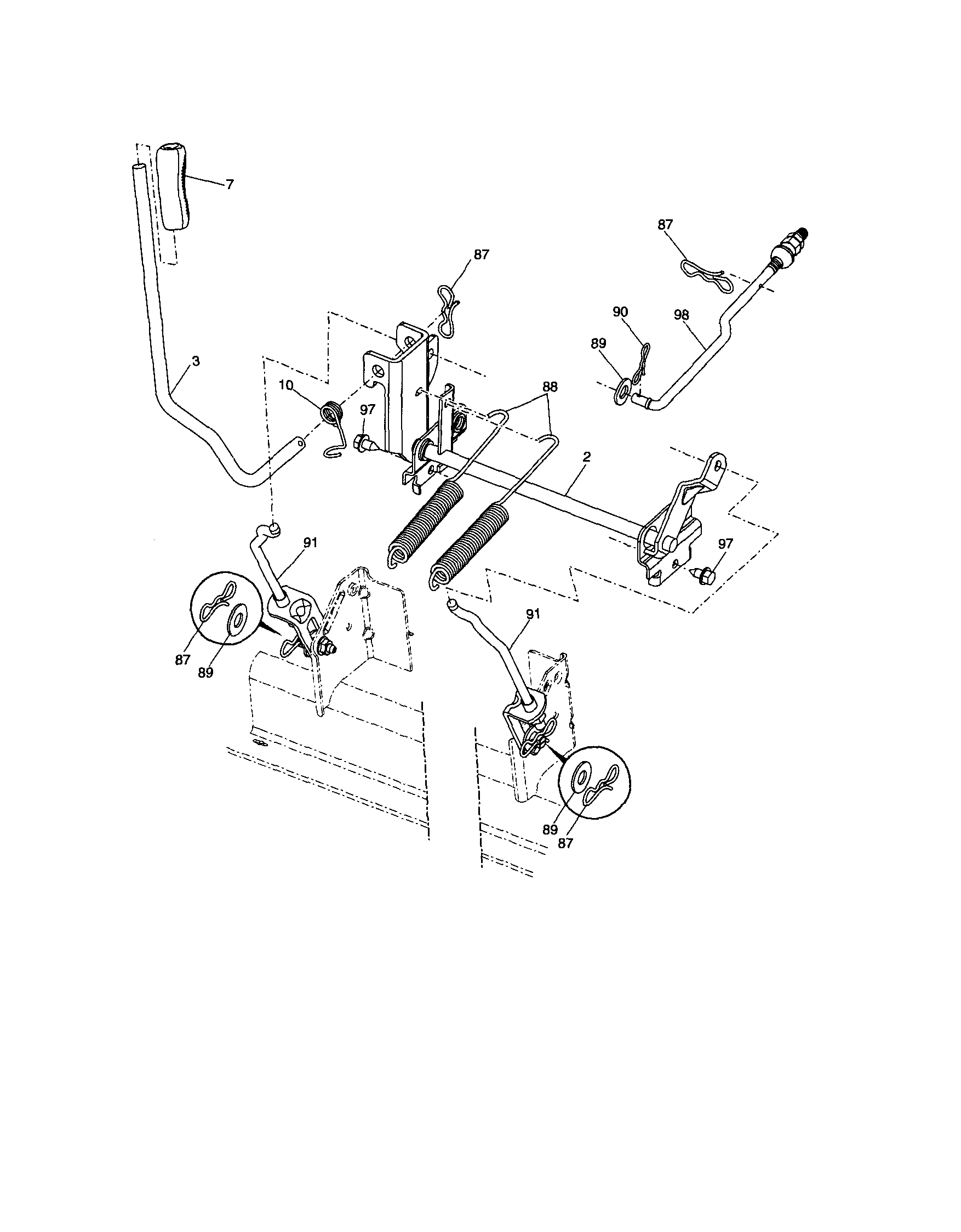 Craftsman 917289720 lift diagram