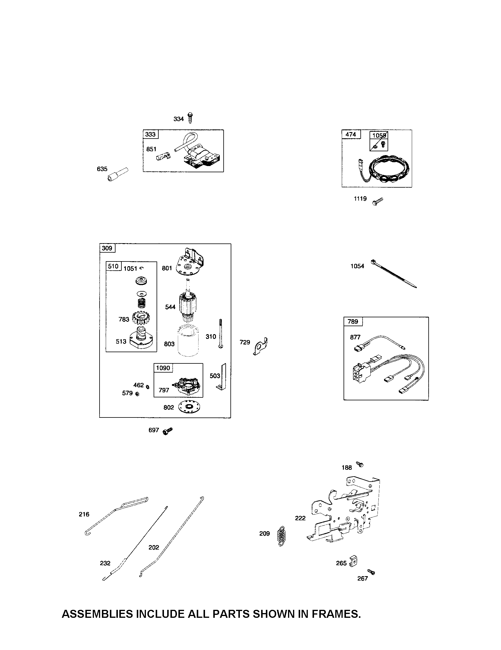 Craftsman 247289020 starter motor/alternator diagram