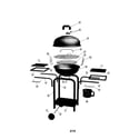 Kmart 17757011-6 charcoal grill diagram