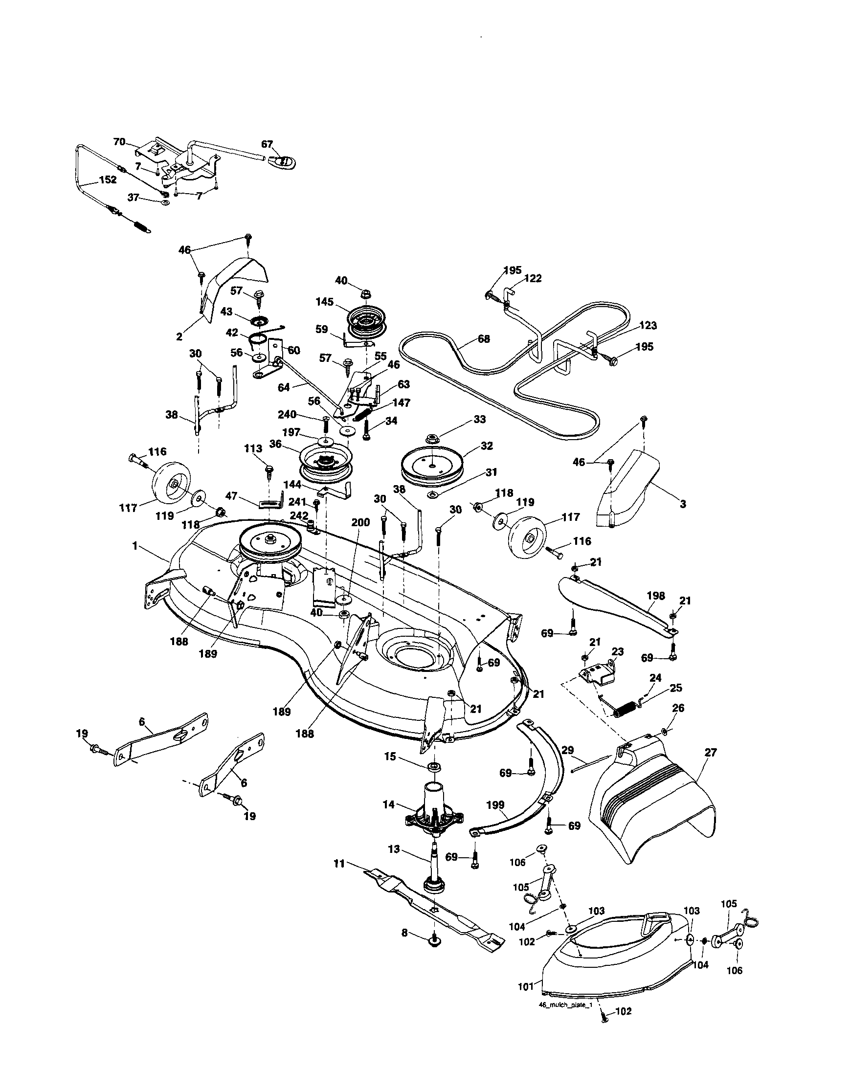 Craftsman 917253691 mower diagram