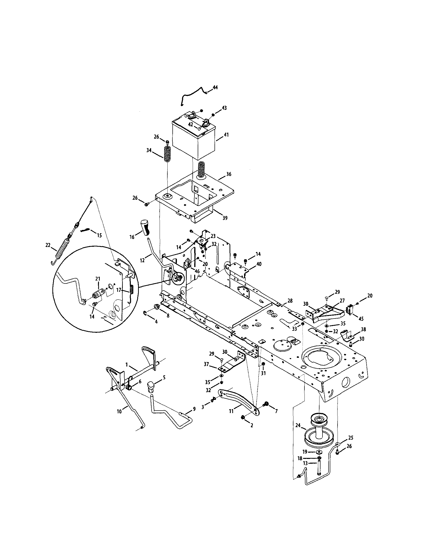 MTD 13AL78SS299 frame diagram
