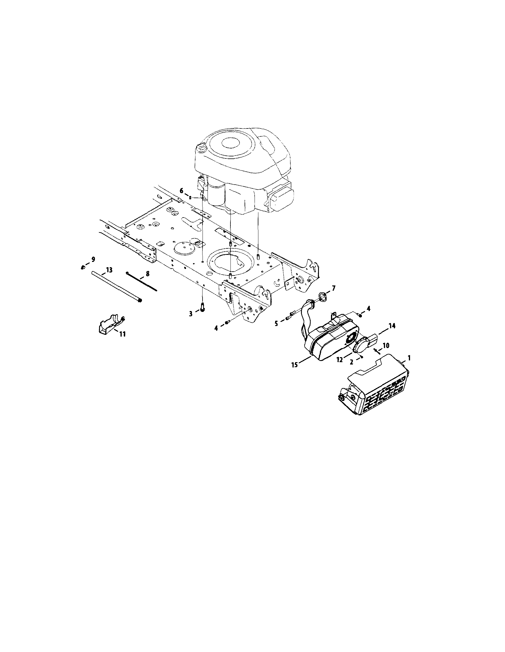 MTD 13AL78SS299 muffler diagram