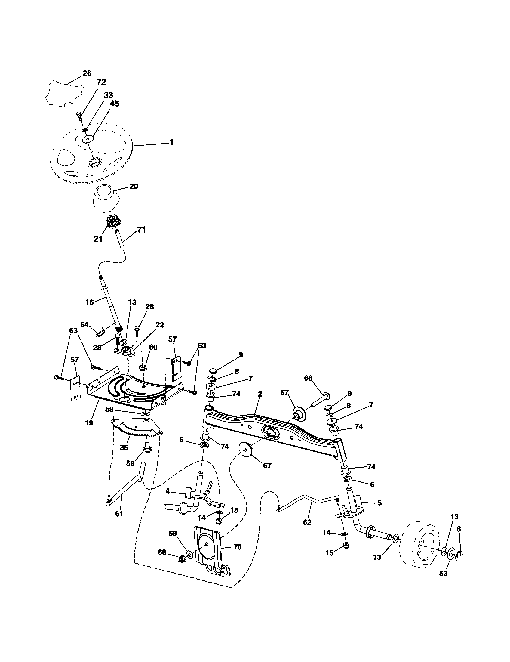 Snapper 2167519B (7800174) steering diagram