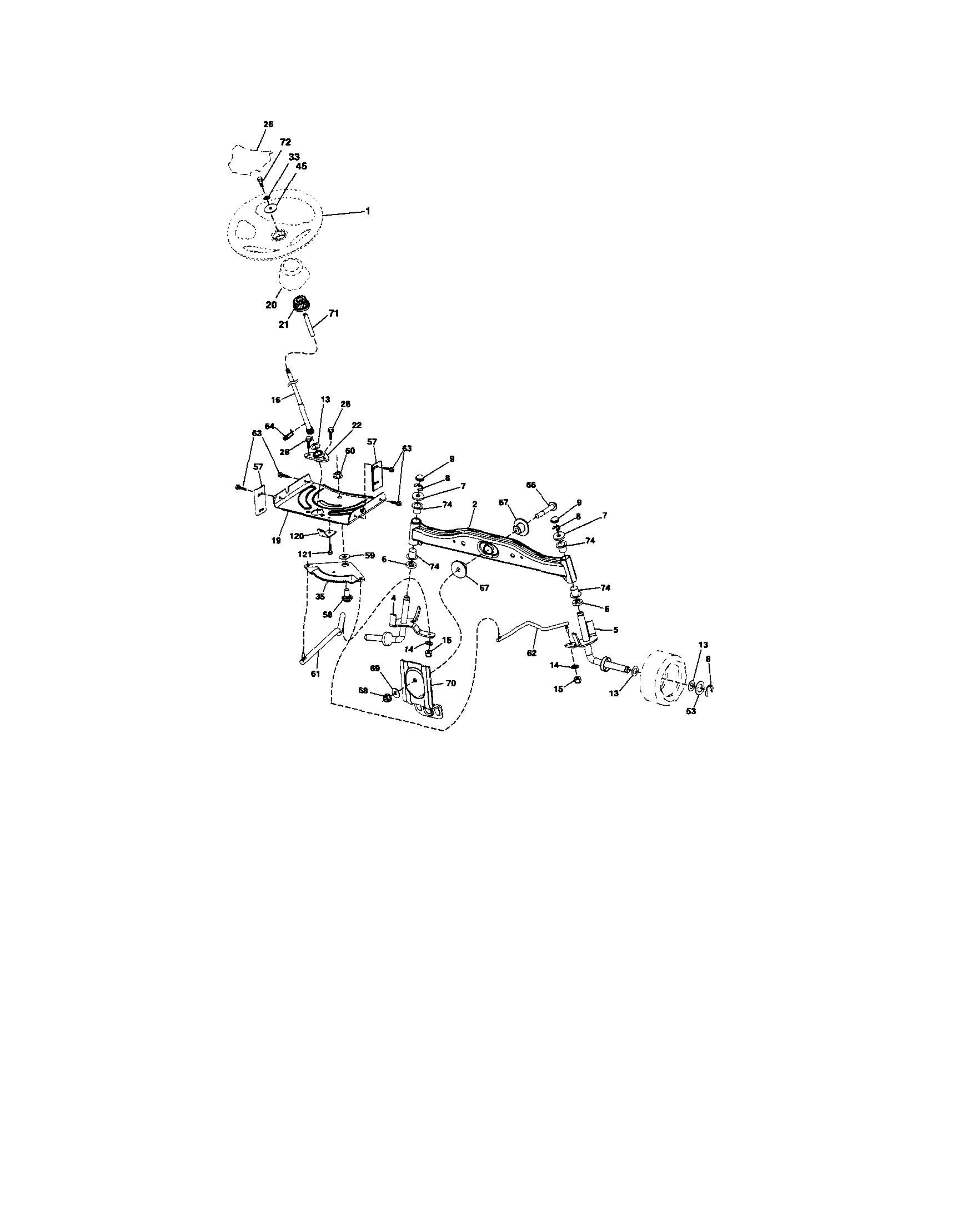 Craftsman 917253792 steering diagram