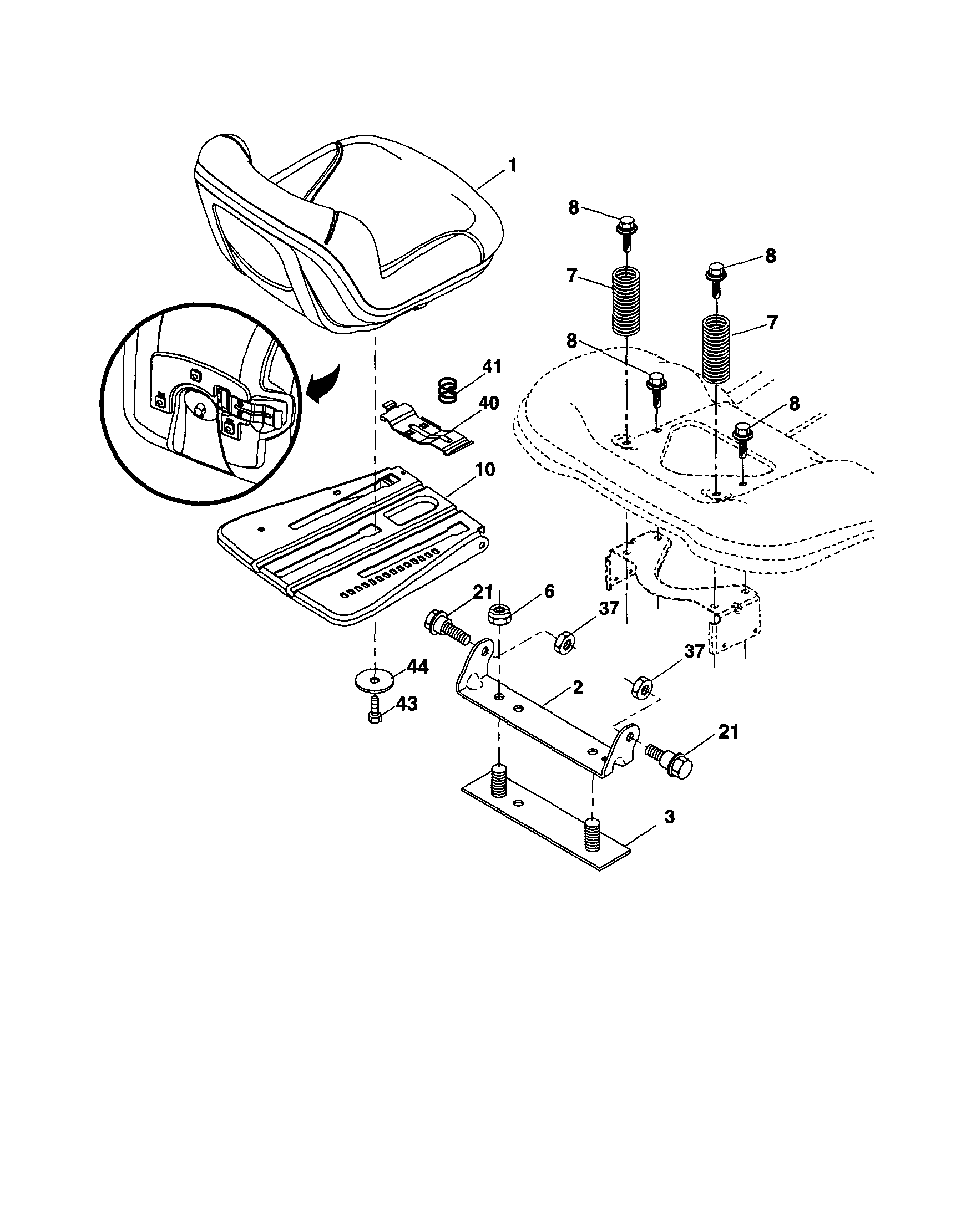 Craftsman 917253792 seat diagram