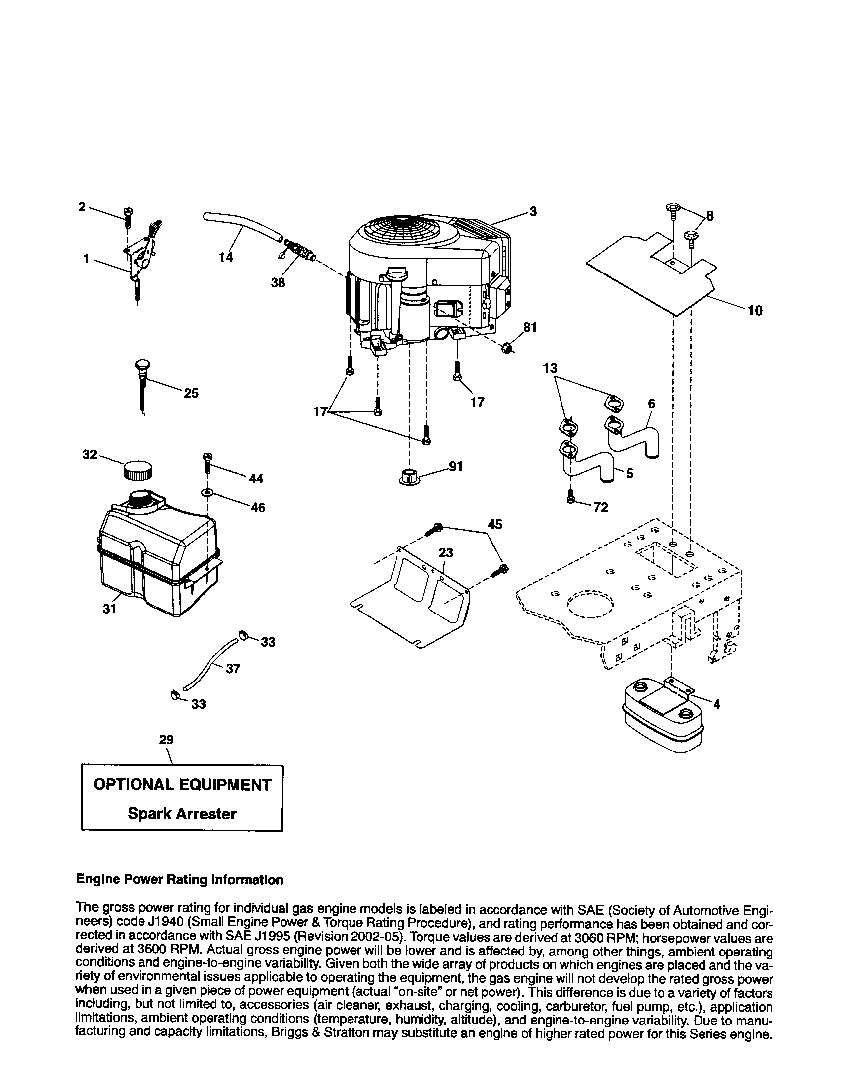 Craftsman 917254211 engine diagram