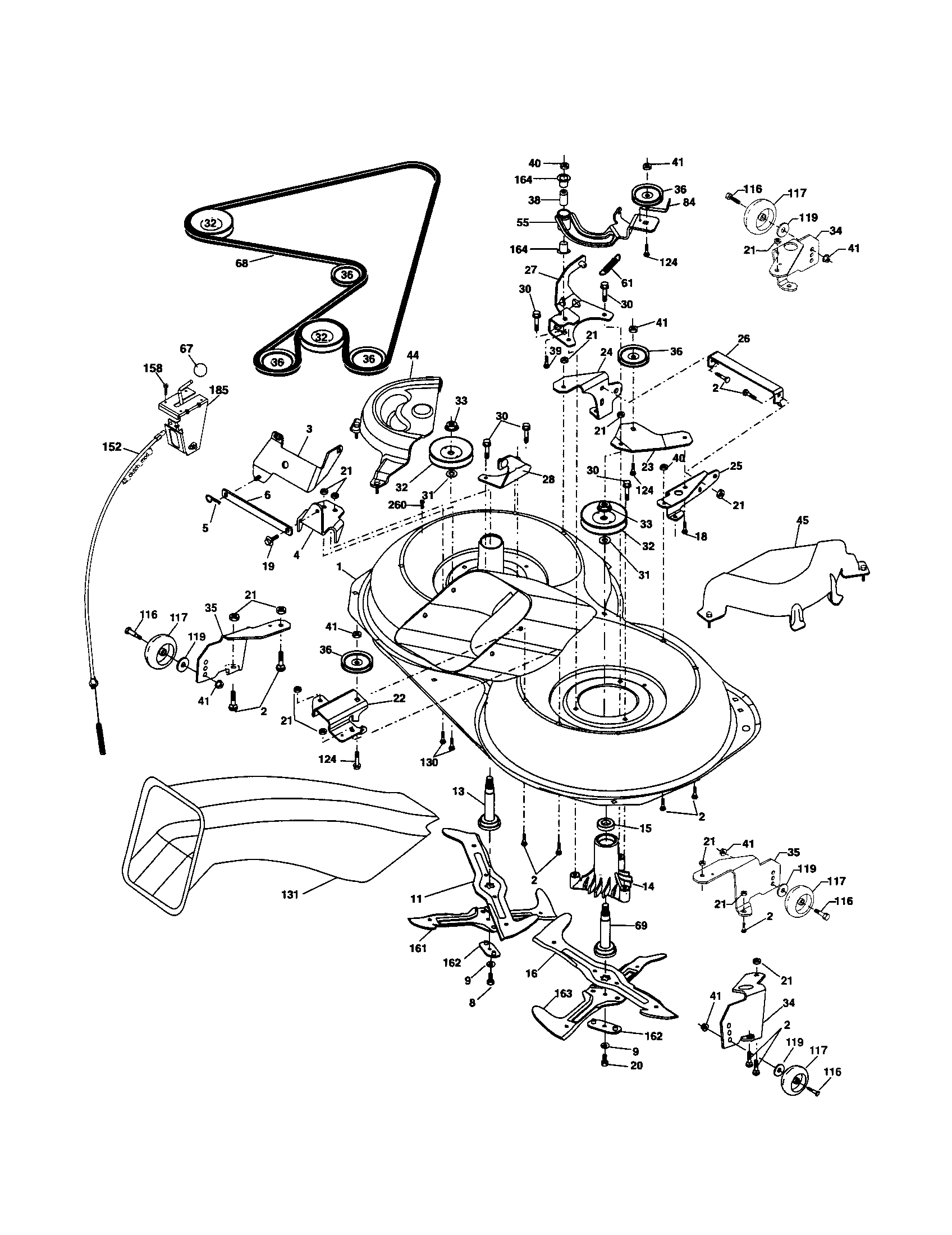 Craftsman 917254211 mower diagram