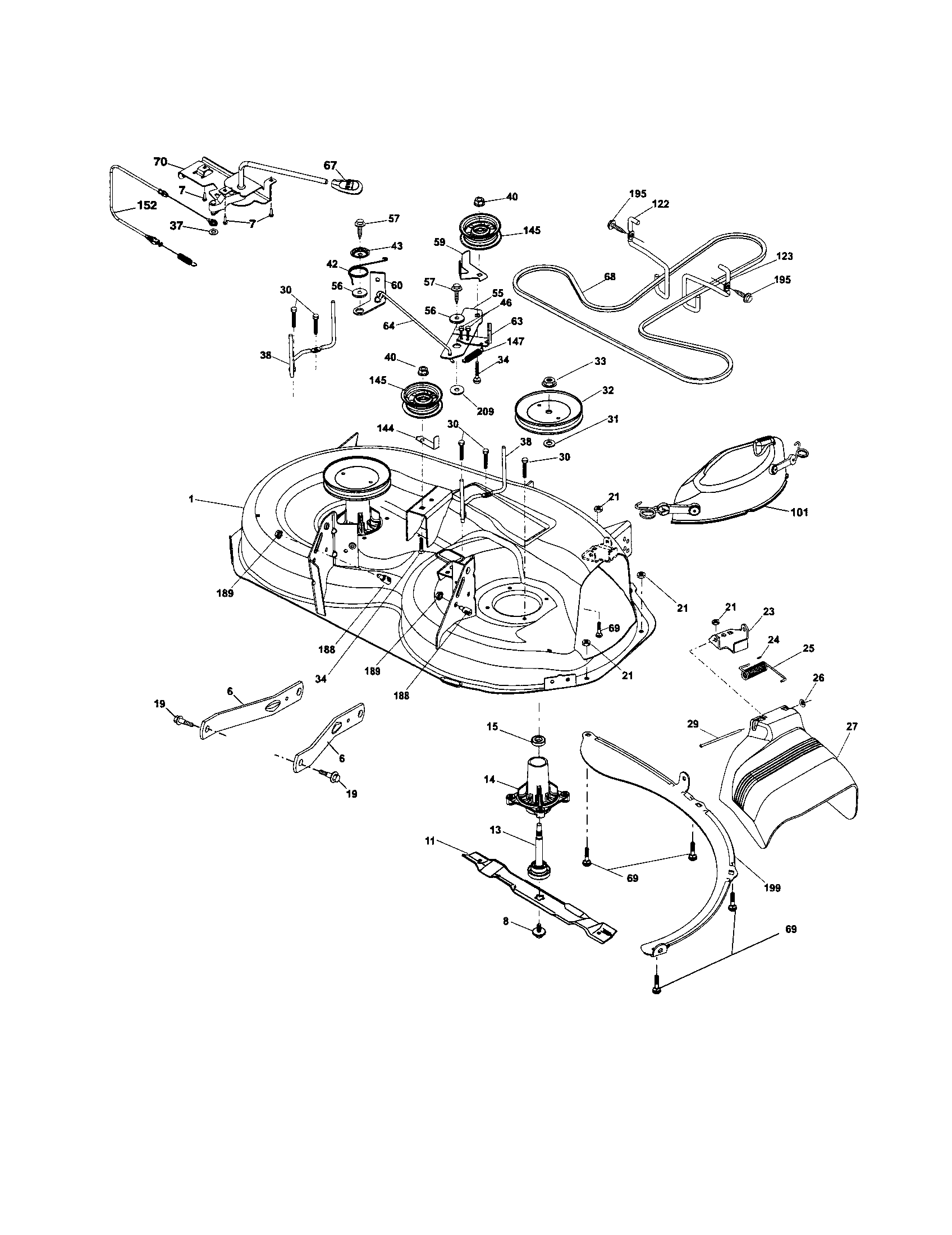 Craftsman 917253630 mower diagram