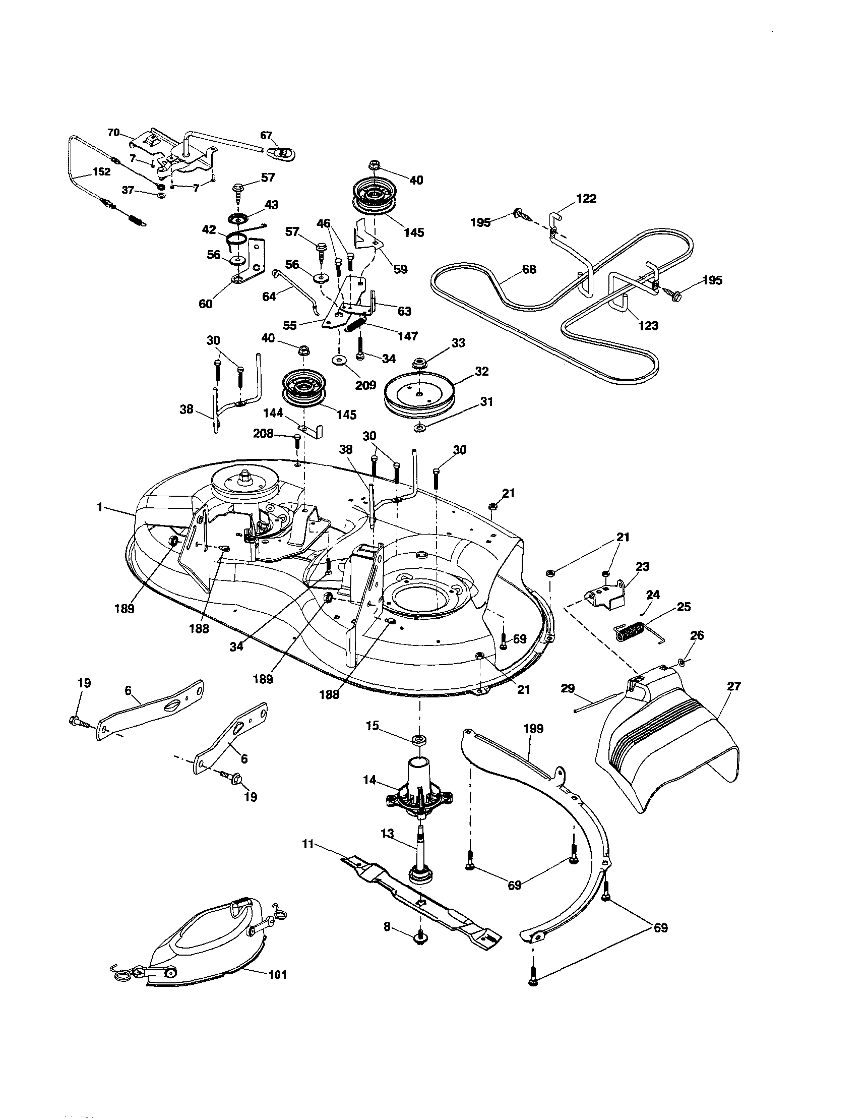 Craftsman 917253631 mower diagram