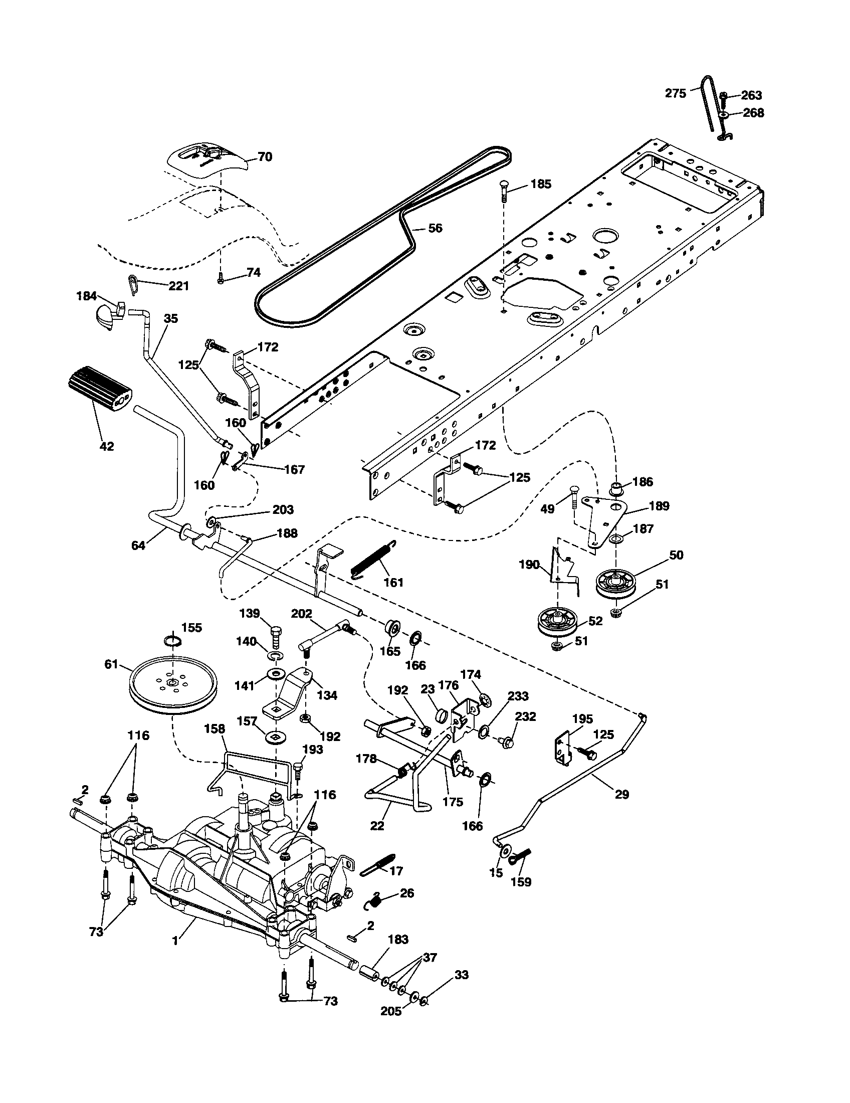 Craftsman 917253640 ground drive diagram