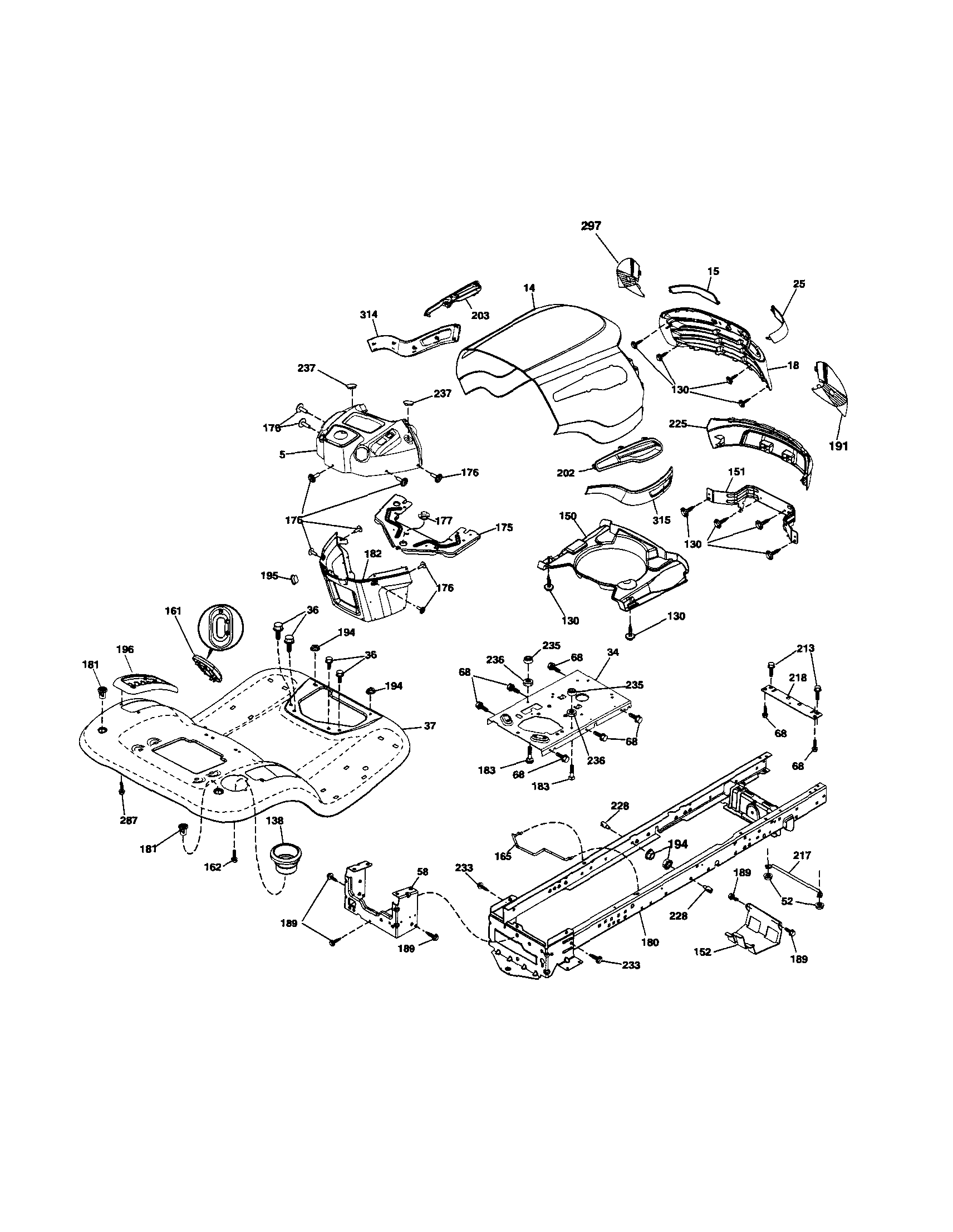 Craftsman 917253700 chassis and enclosures diagram