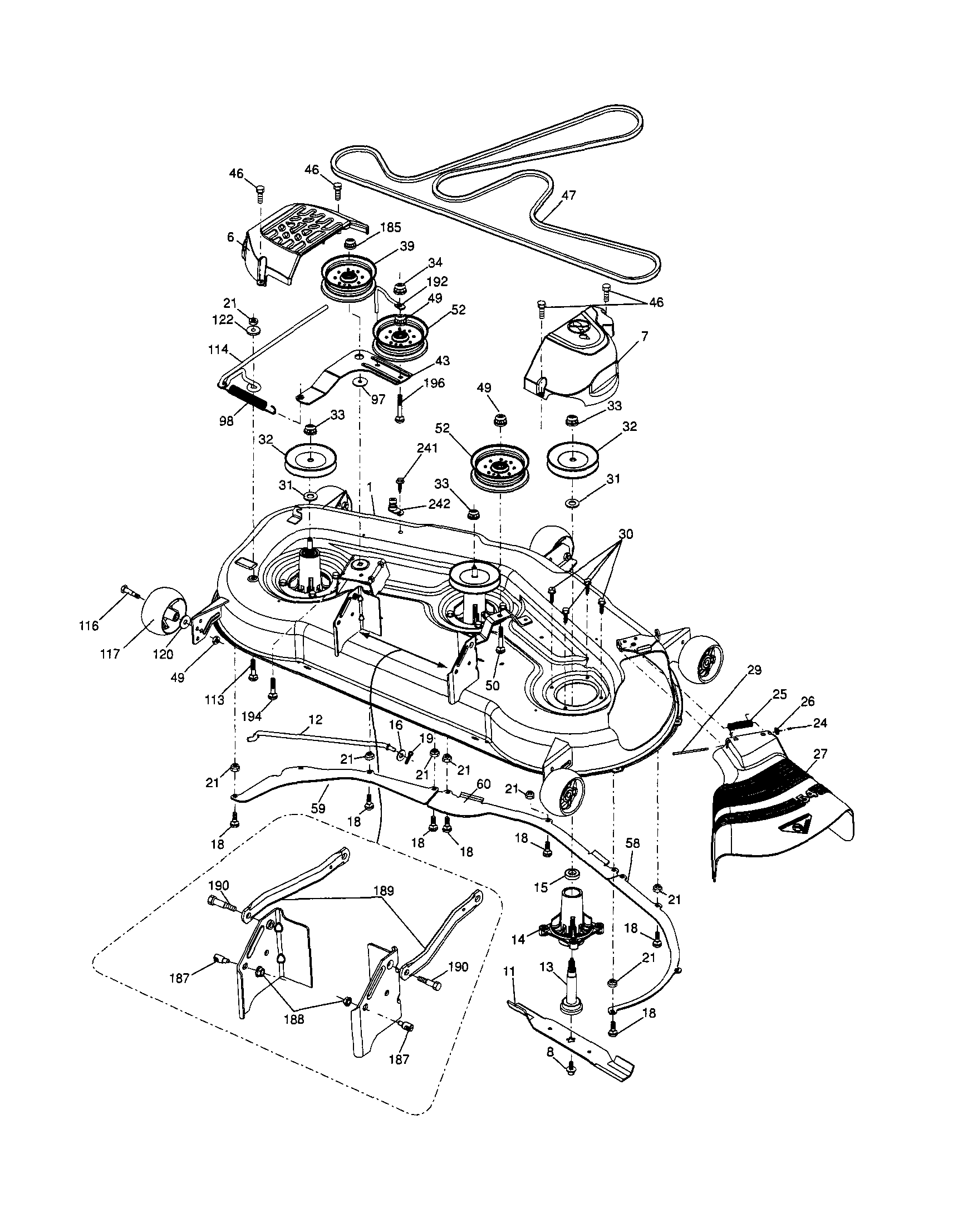 Craftsman 917253700 mower diagram